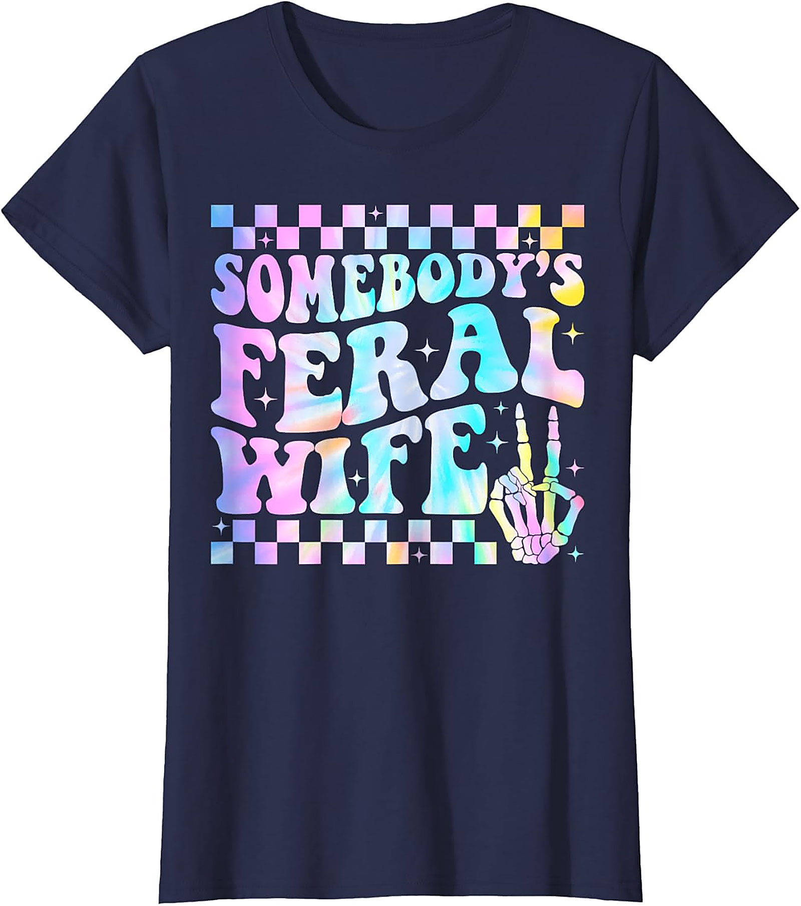 Somebody's Feral Wife T-Shirt | Funny Groovy Graphic Tee