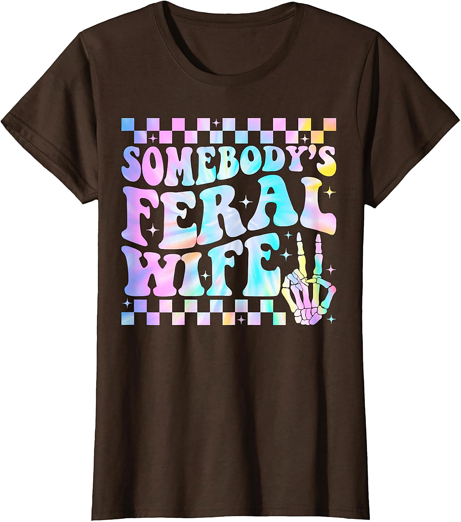 Somebody's Feral Wife T-Shirt | Funny Groovy Graphic Tee