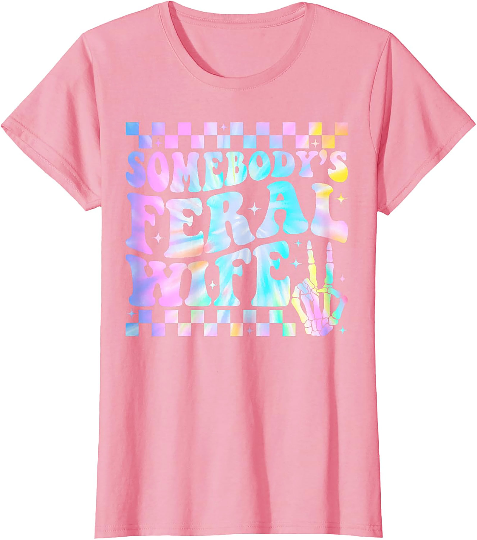 Somebody's Feral Wife T-Shirt | Funny Groovy Graphic Tee