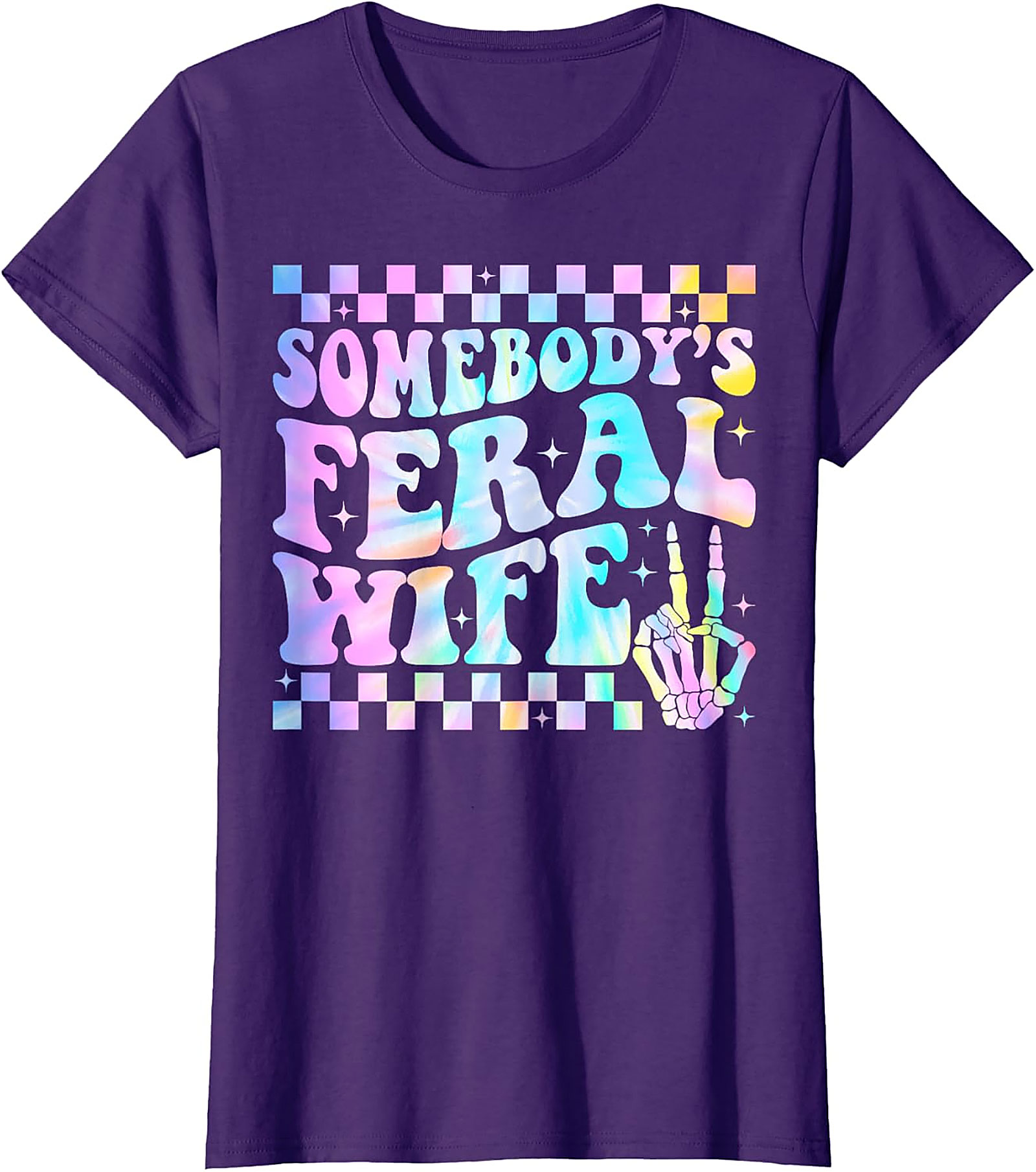 Somebody's Feral Wife T-Shirt | Funny Groovy Graphic Tee