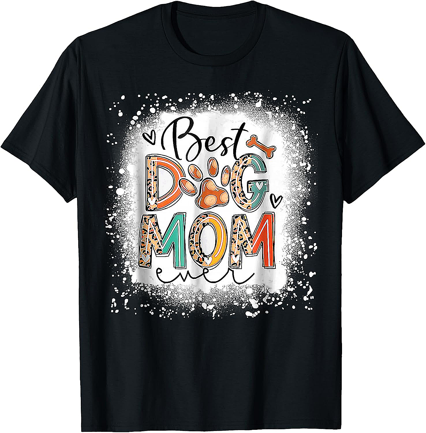 Best Dog Mom Ever T-Shirt Leopard Print Graphic Tee