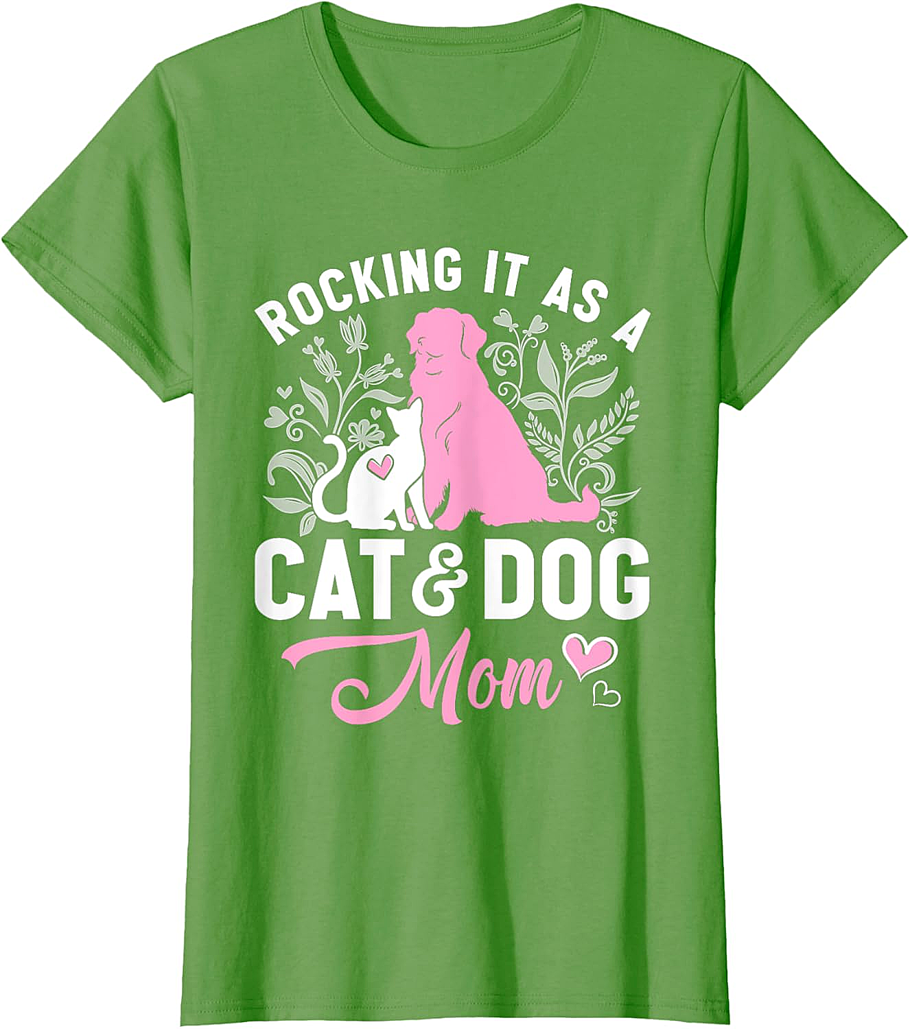 Rocking It As A Cat and Dog Mom T-Shirt Cute Pet Gift
