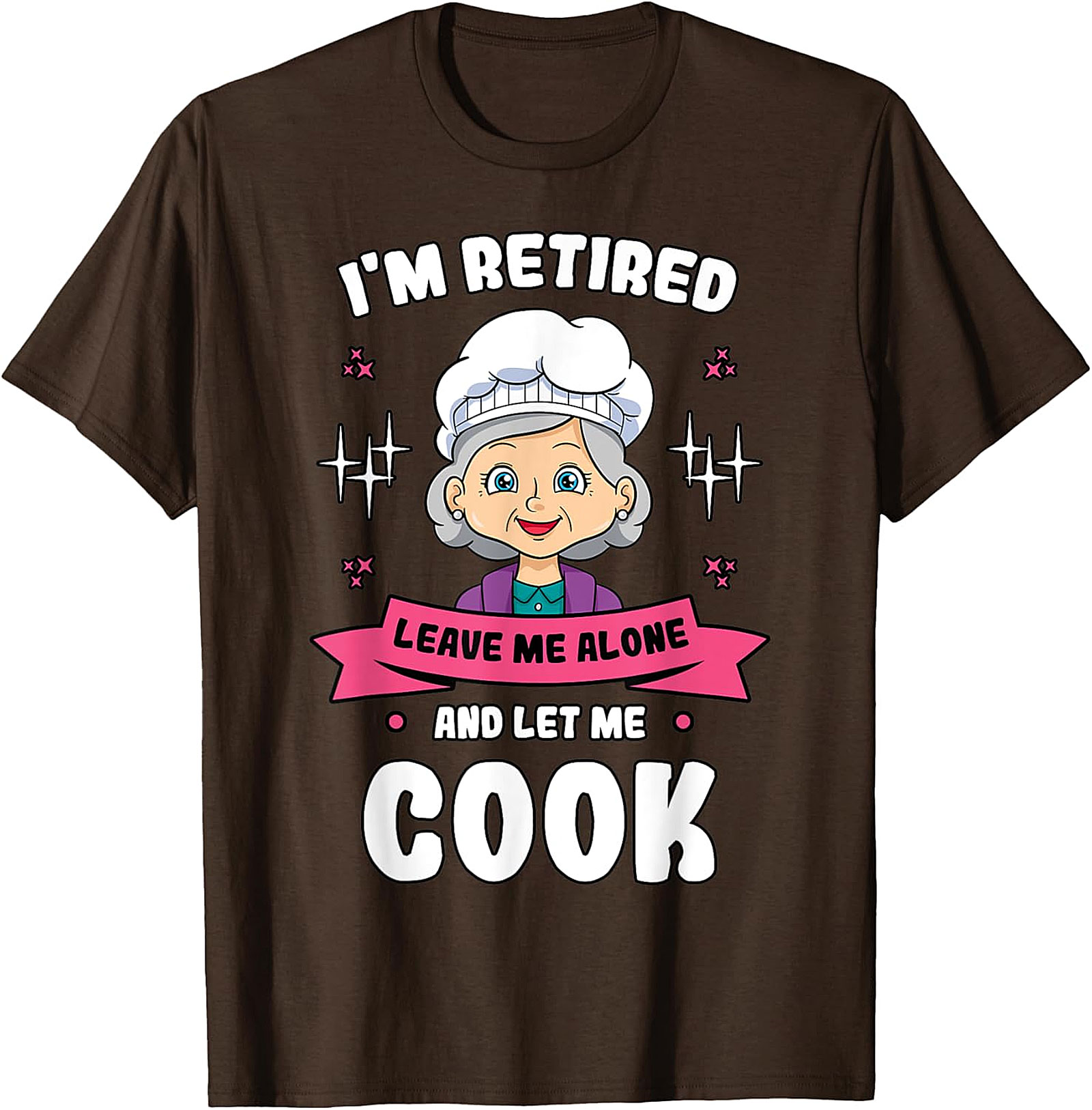 Retired Cook Funny T-Shirt - Grandma Chef Graphic Tee