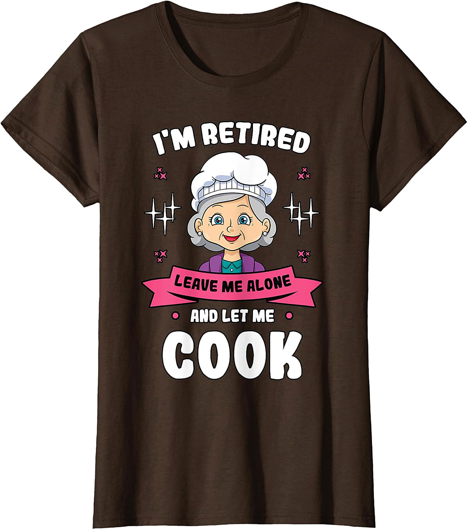  Retired Cook Funny T-Shirt - Grandma Chef Graphic Tee
