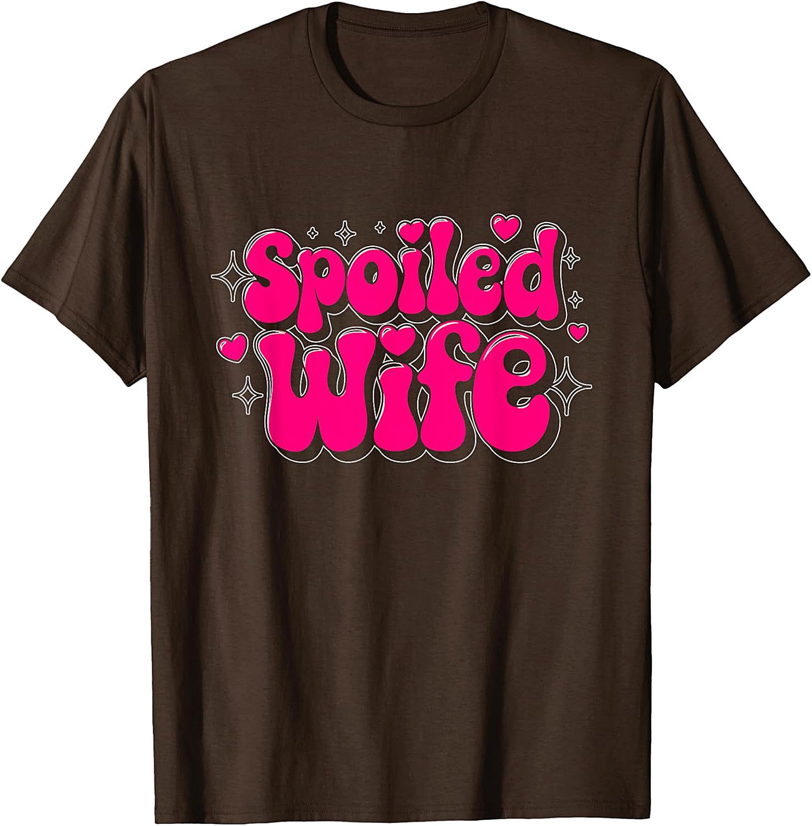Spoiled Wife T-shirt | Retro Pink Graphic Tee | Cute Gift