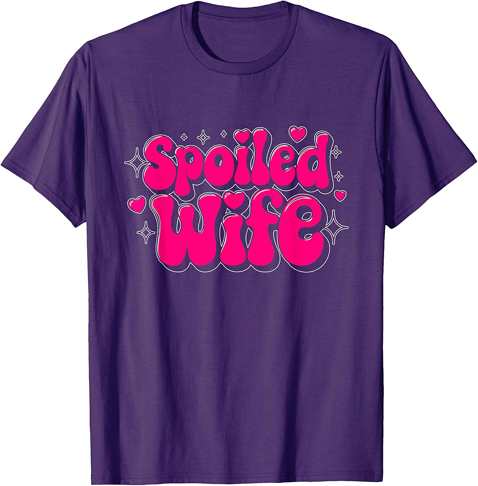 Spoiled Wife T-shirt | Retro Pink Graphic Tee | Cute Gift