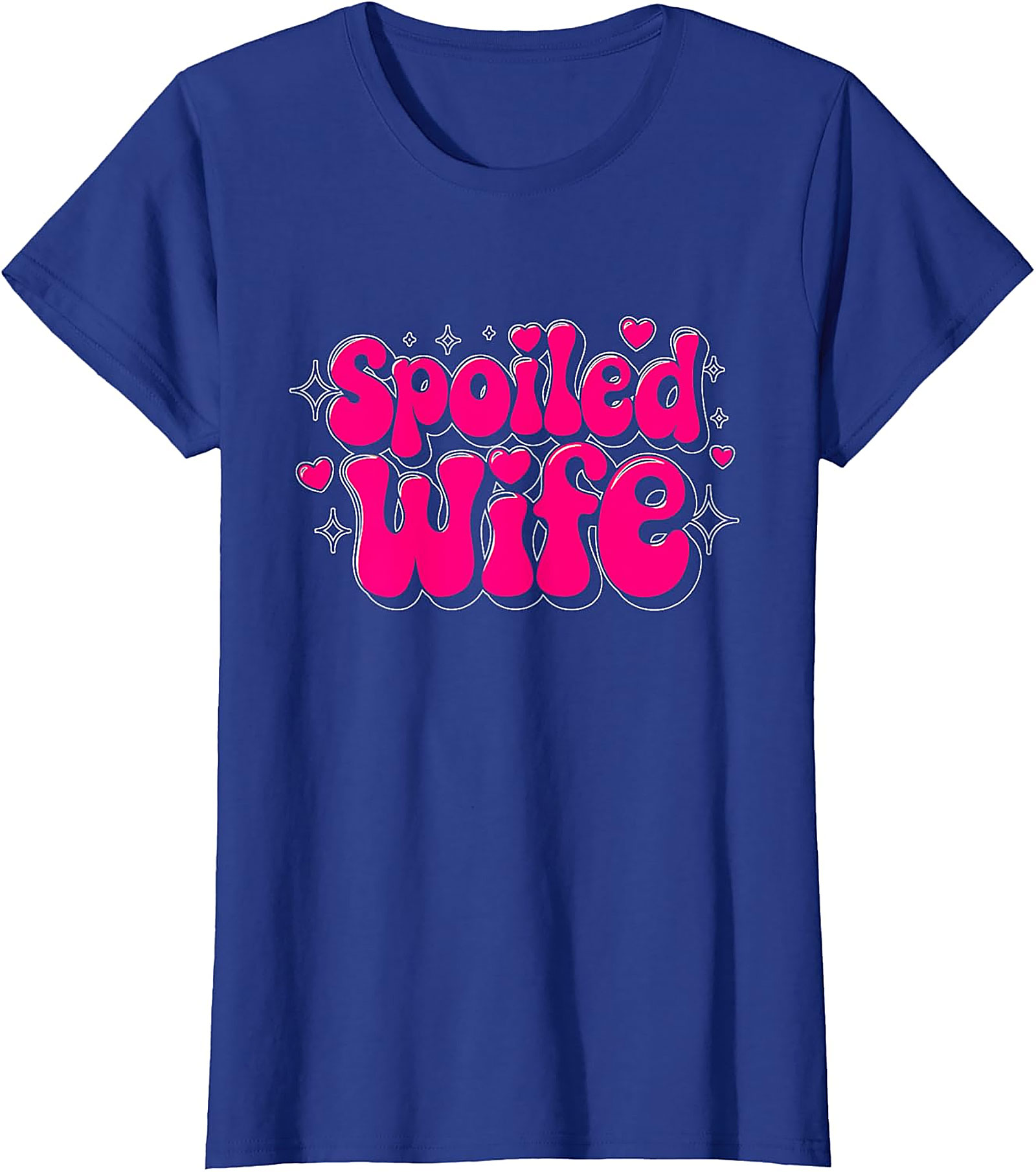 Spoiled Wife T-shirt | Retro Pink Graphic Tee | Cute Gift