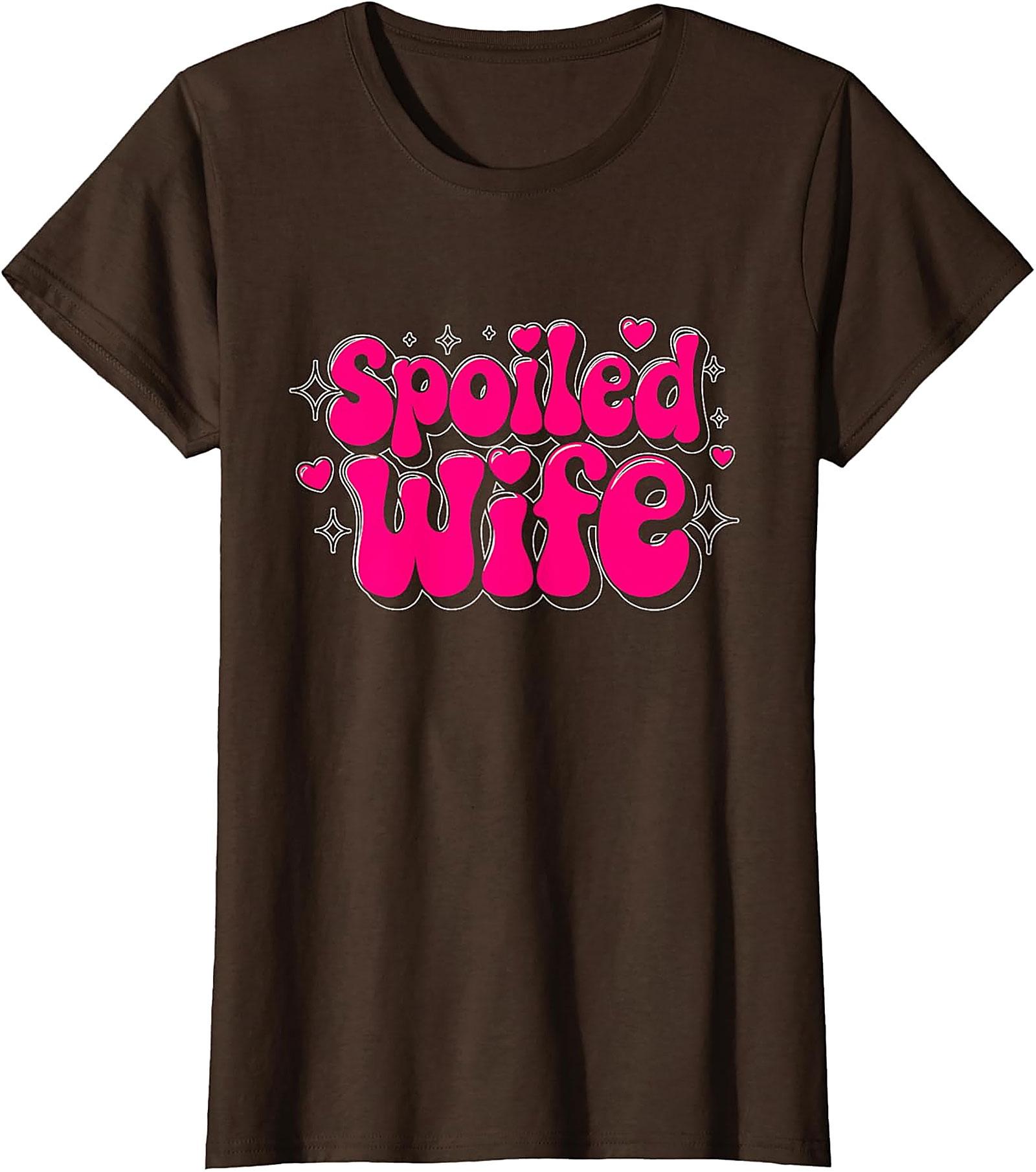 Spoiled Wife T-shirt | Retro Pink Graphic Tee | Cute Gift
