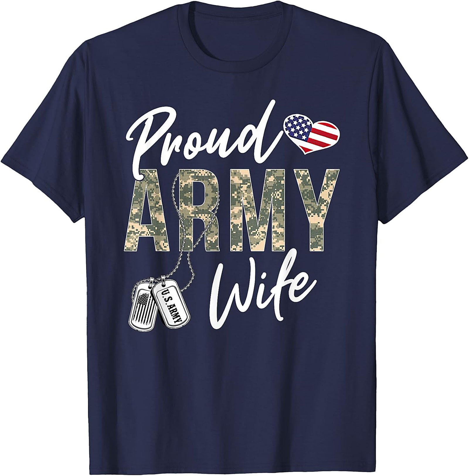 Proud Army Wife T-Shirt | Military Spouse Graphic Tee