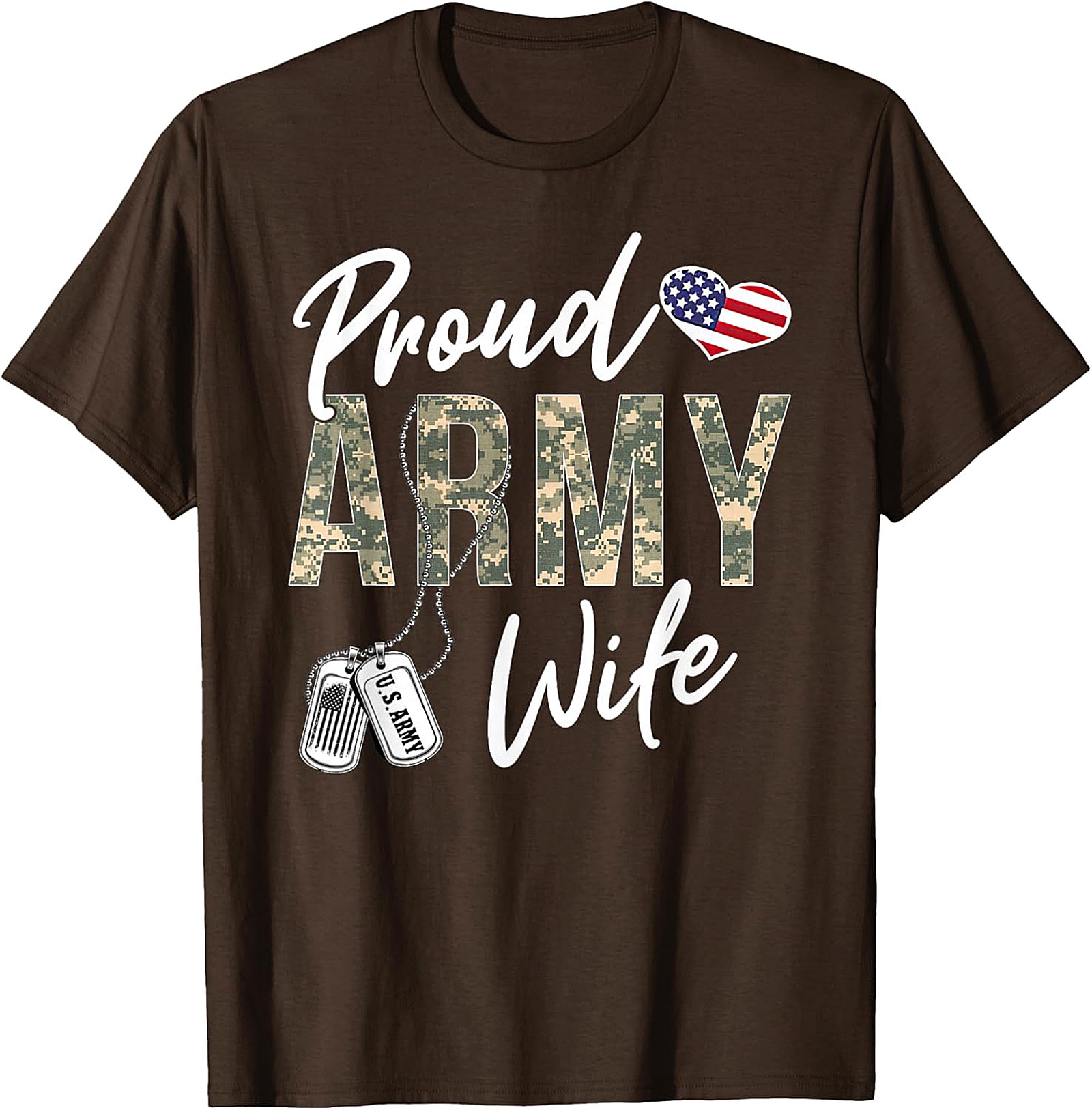Proud Army Wife T-Shirt | Military Spouse Graphic Tee