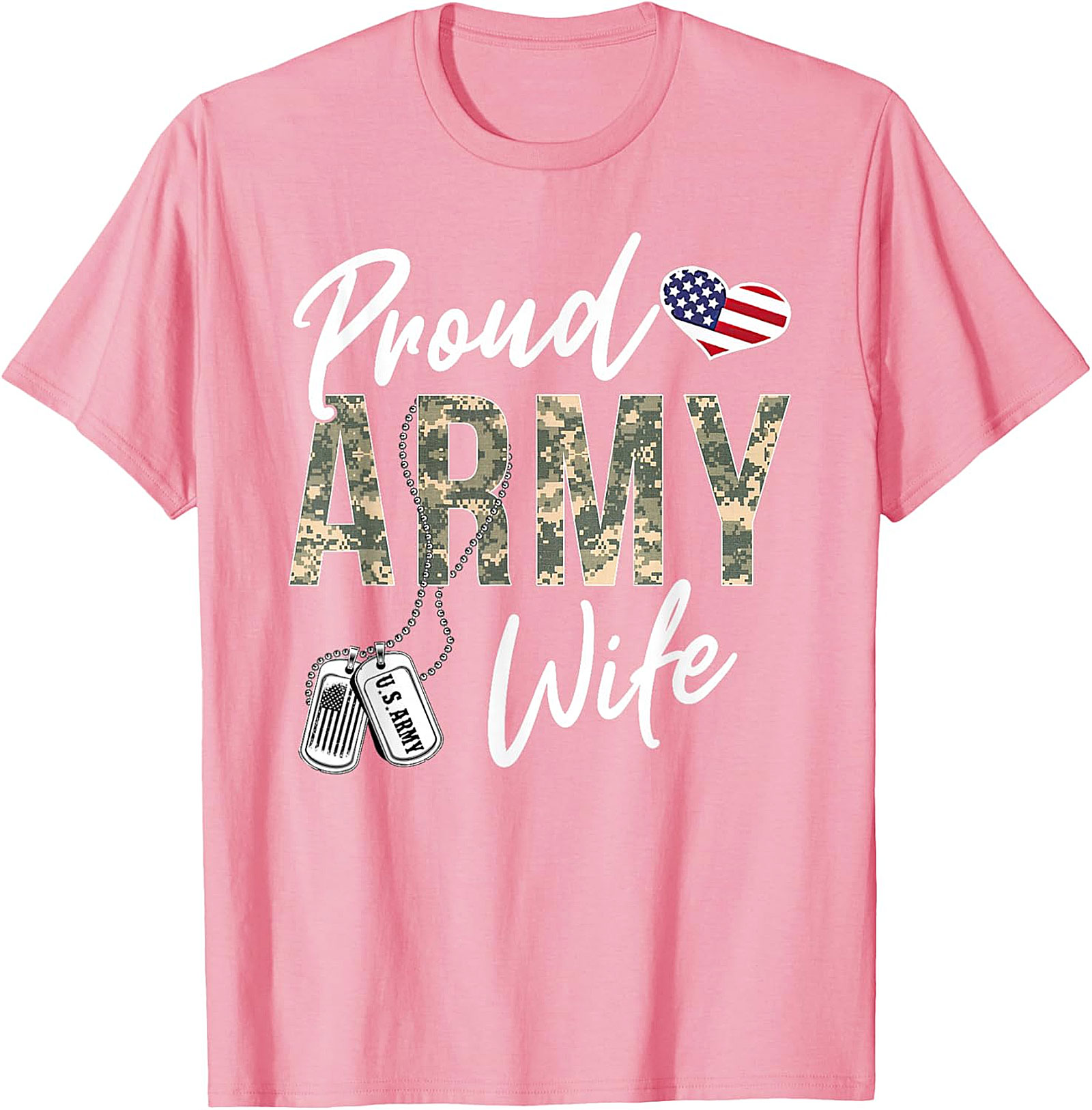Proud Army Wife T-Shirt | Military Spouse Graphic Tee
