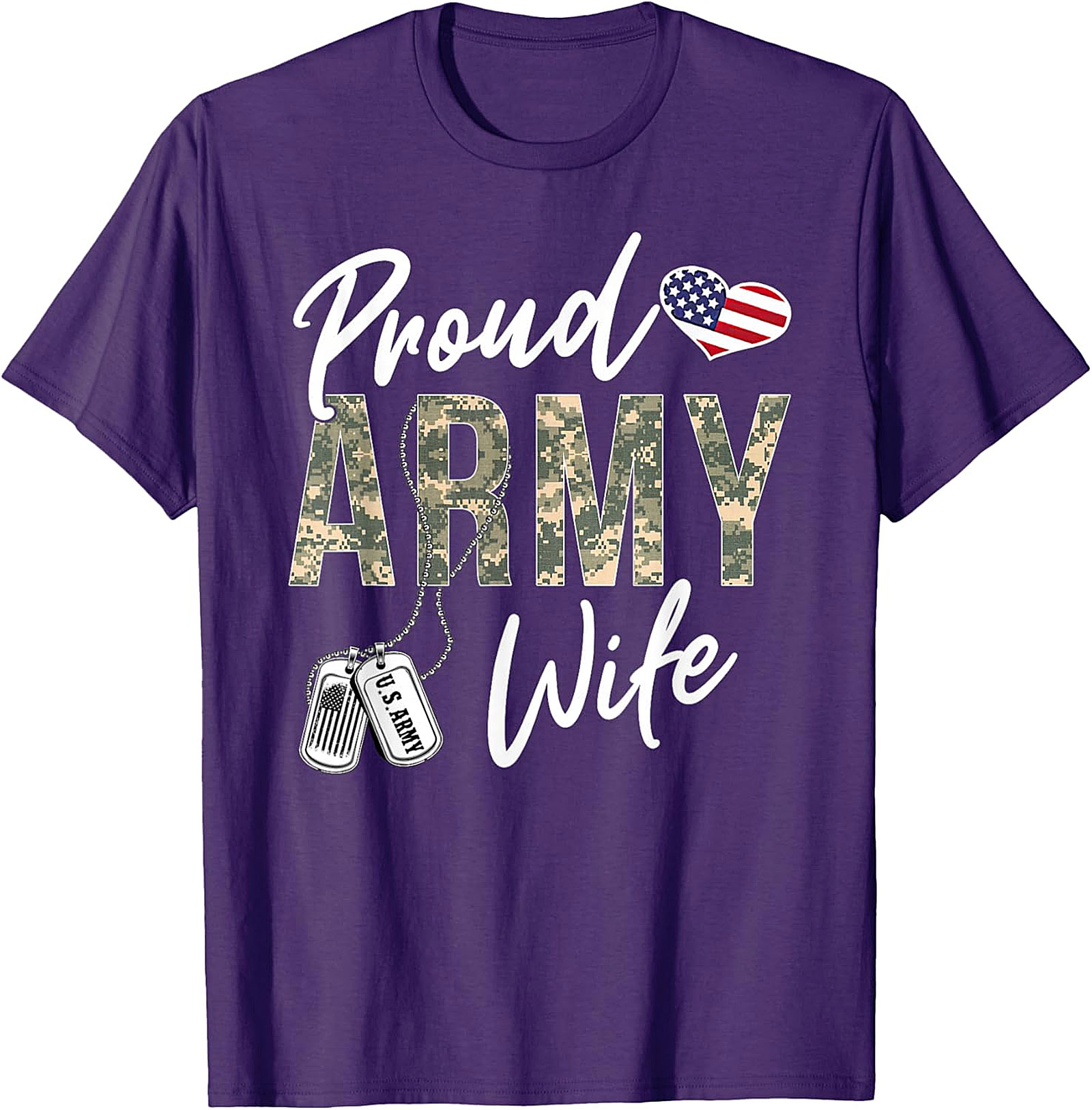 Proud Army Wife T-Shirt | Military Spouse Graphic Tee