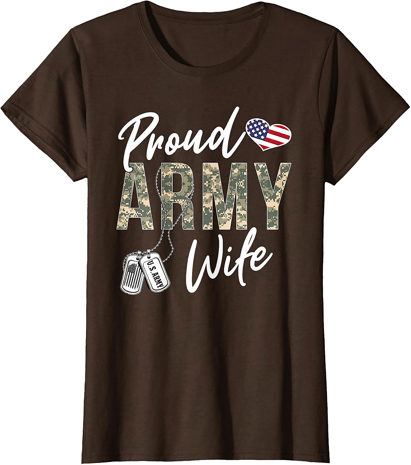 Proud Army Wife T-Shirt | Military Spouse Graphic Tee