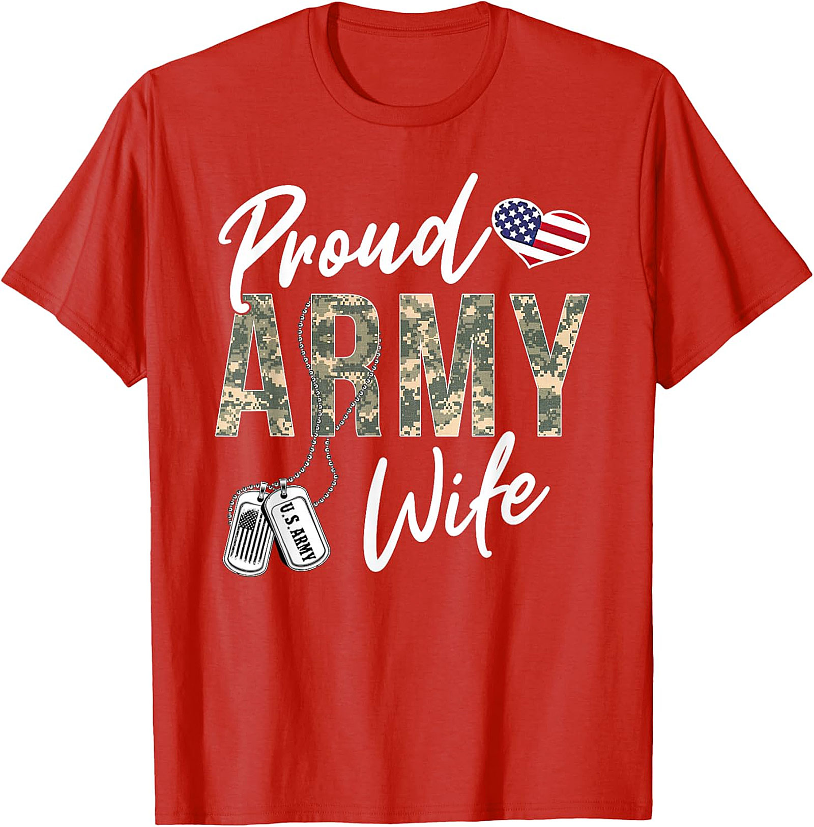 Proud Army Wife T-Shirt | Military Spouse Graphic Tee