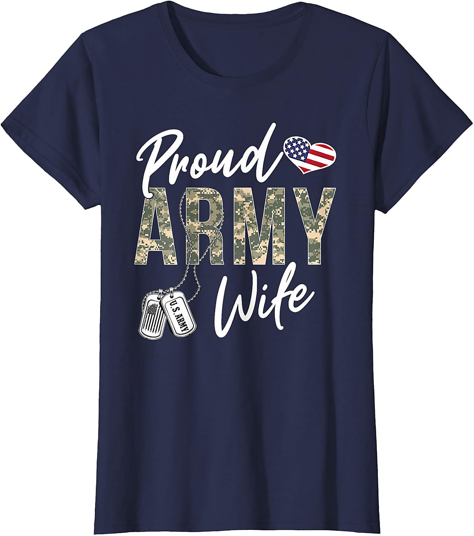 Proud Army Wife T-Shirt | Military Spouse Graphic Tee
