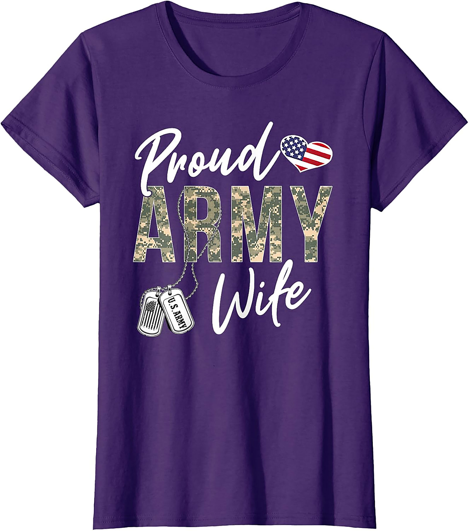Proud Army Wife T-Shirt | Military Spouse Graphic Tee
