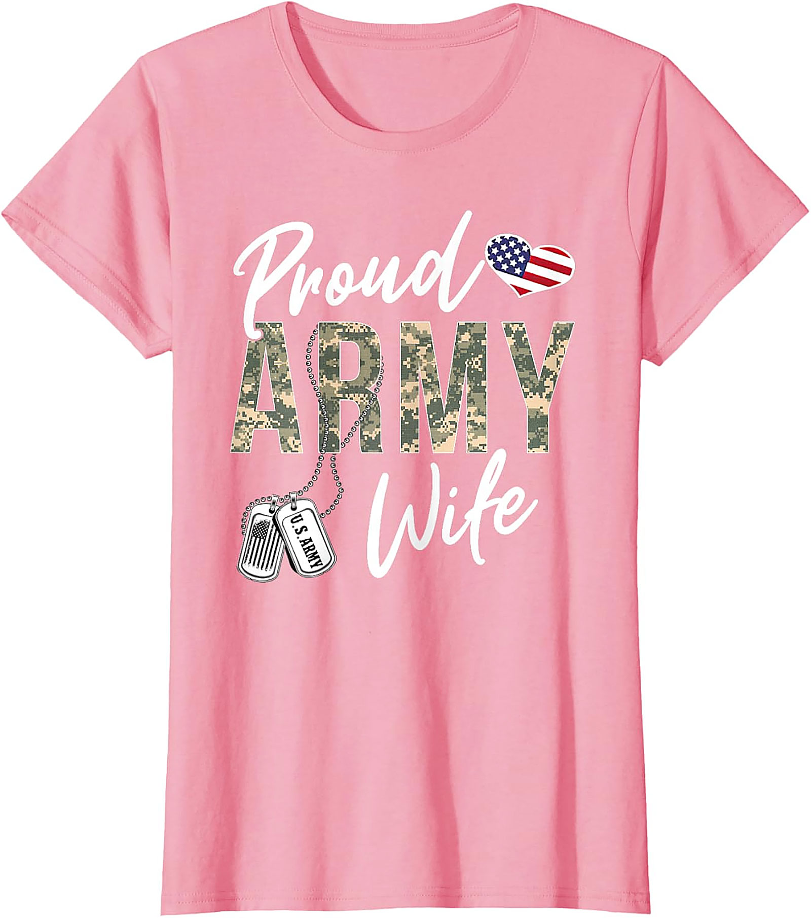 Proud Army Wife T-Shirt | Military Spouse Graphic Tee