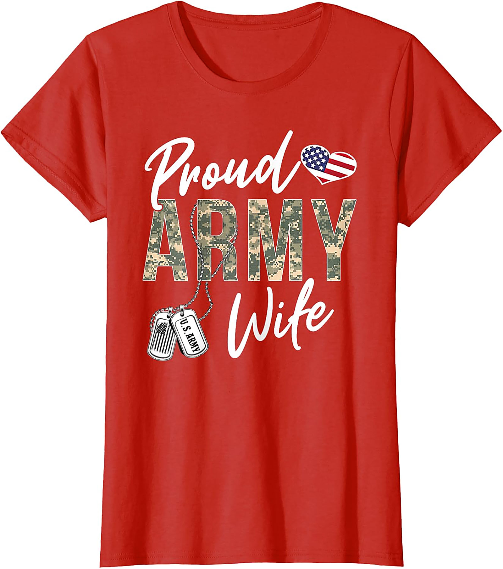 Proud Army Wife T-Shirt | Military Spouse Graphic Tee