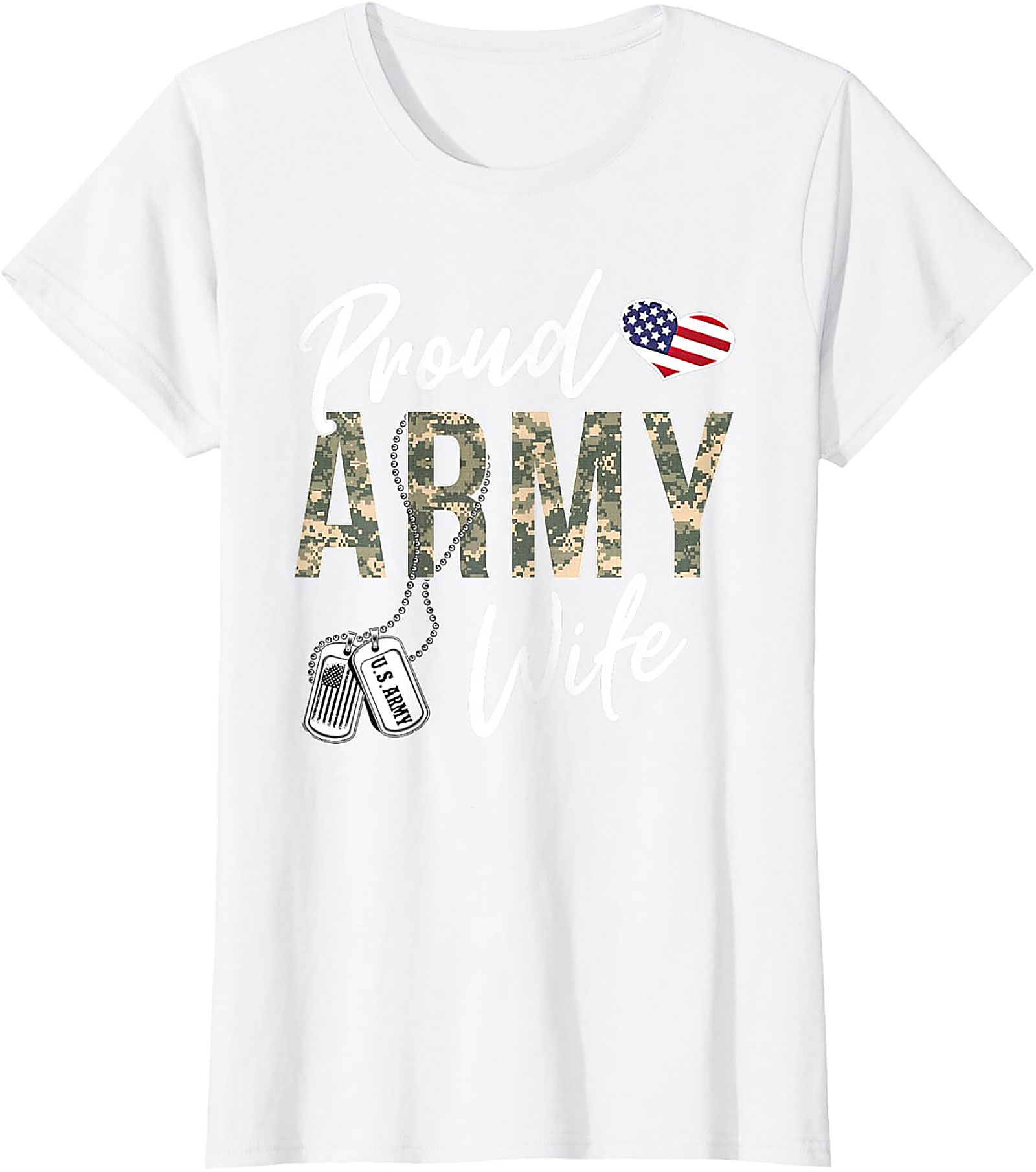 Proud Army Wife T-Shirt | Military Spouse Graphic Tee