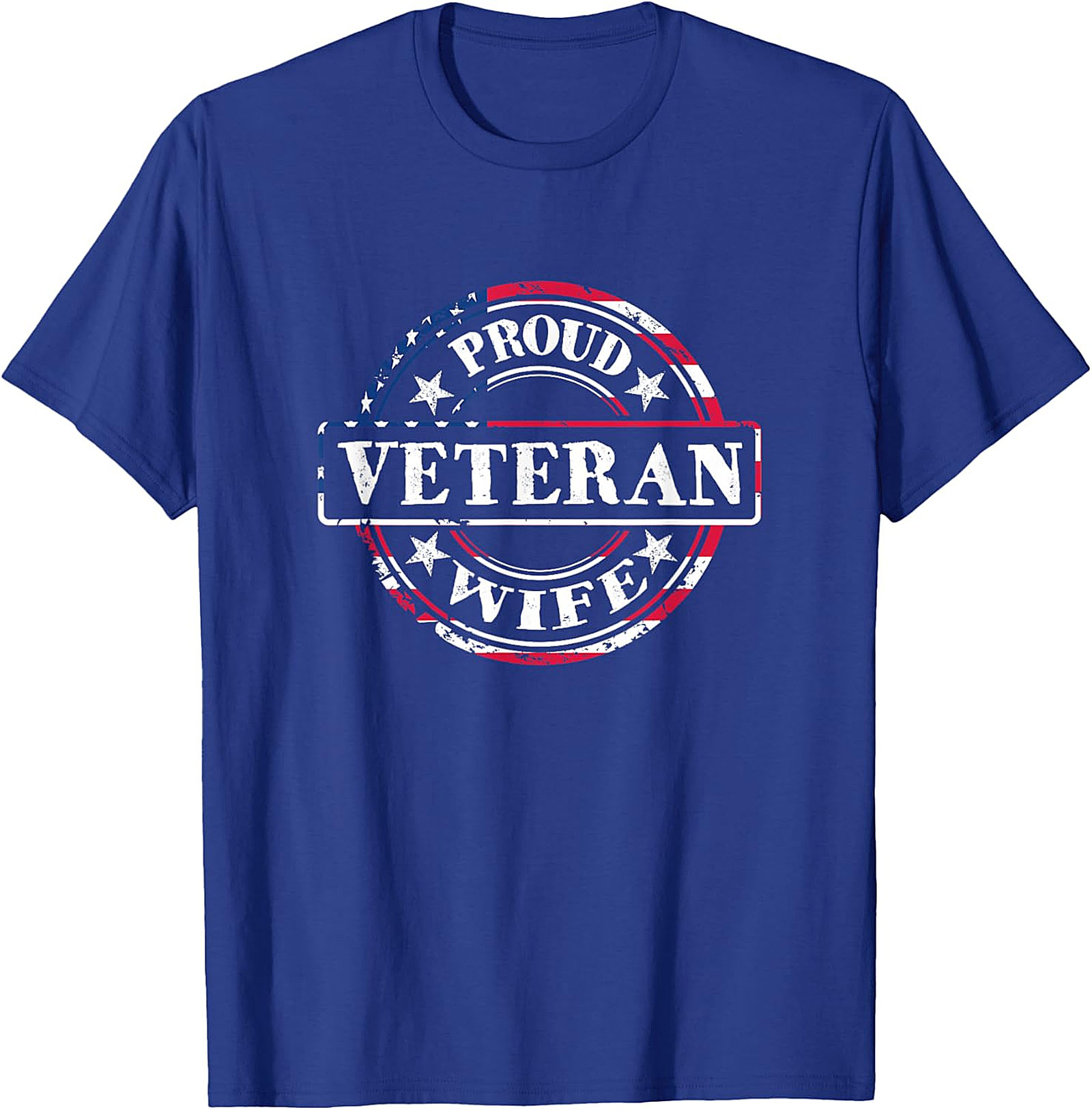 Proud Veteran Wife T-Shirt | Patriotic Military Spouse Tee