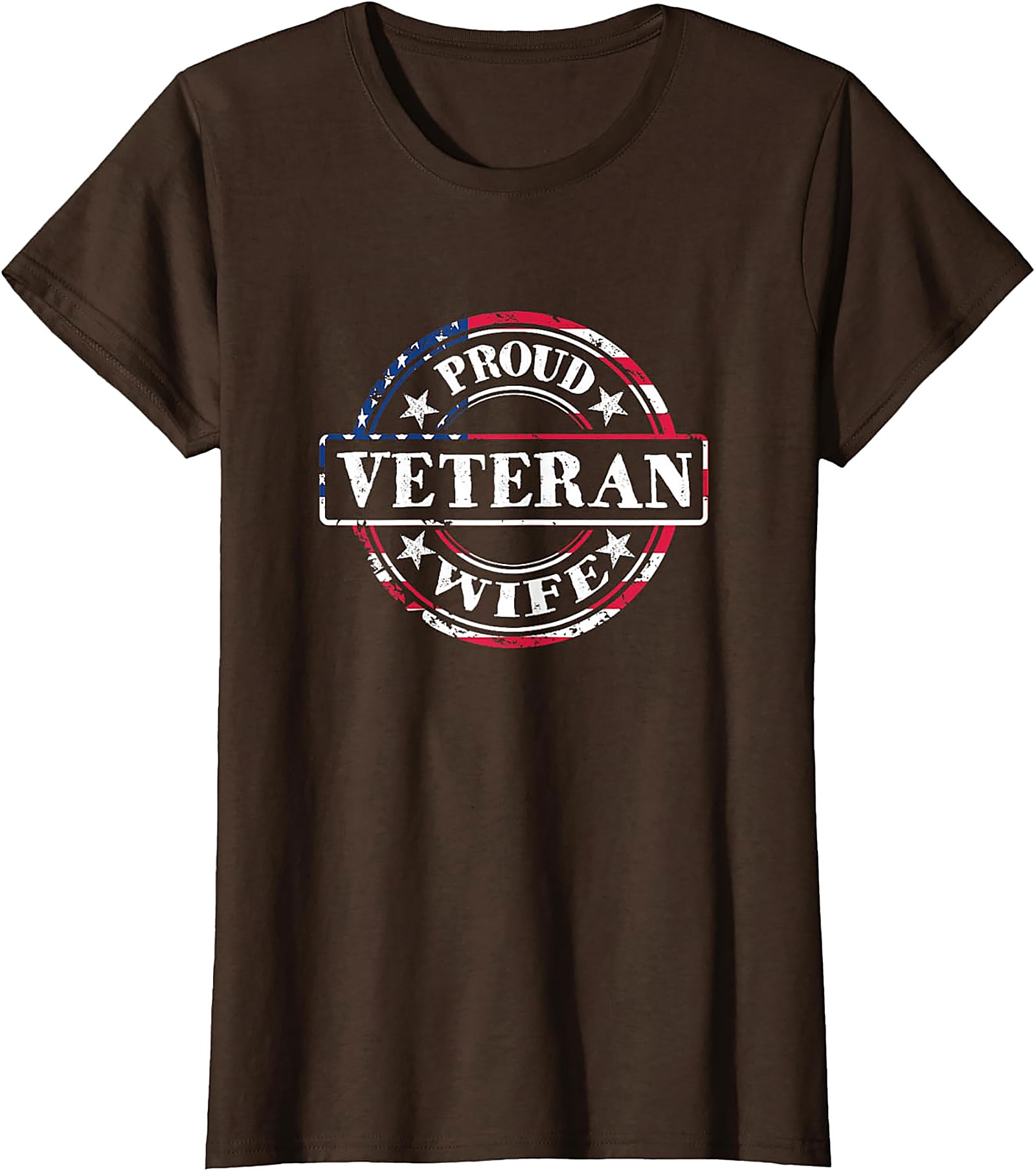 Proud Veteran Wife T-Shirt | Patriotic Military Spouse Tee