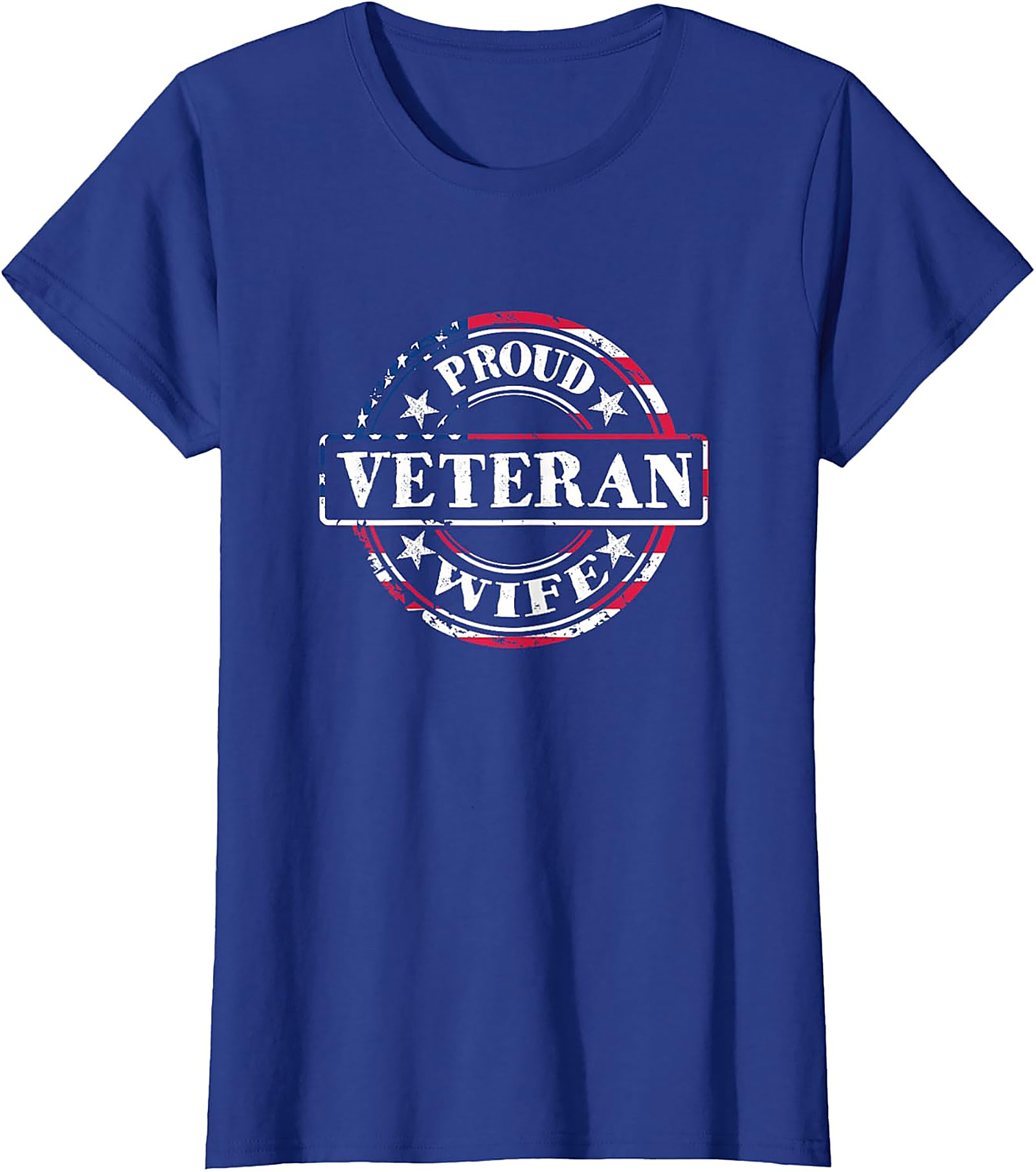 Proud Veteran Wife T-Shirt | Patriotic Military Spouse Tee