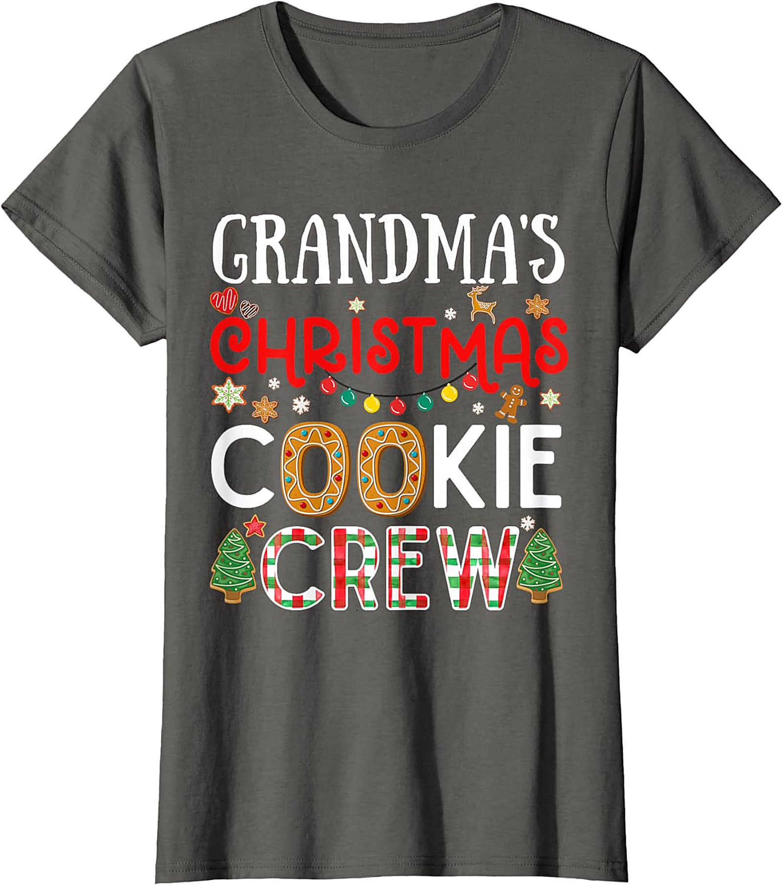 Grandma's Christmas Cookie Crew T-shirt | Festive Holiday Tee