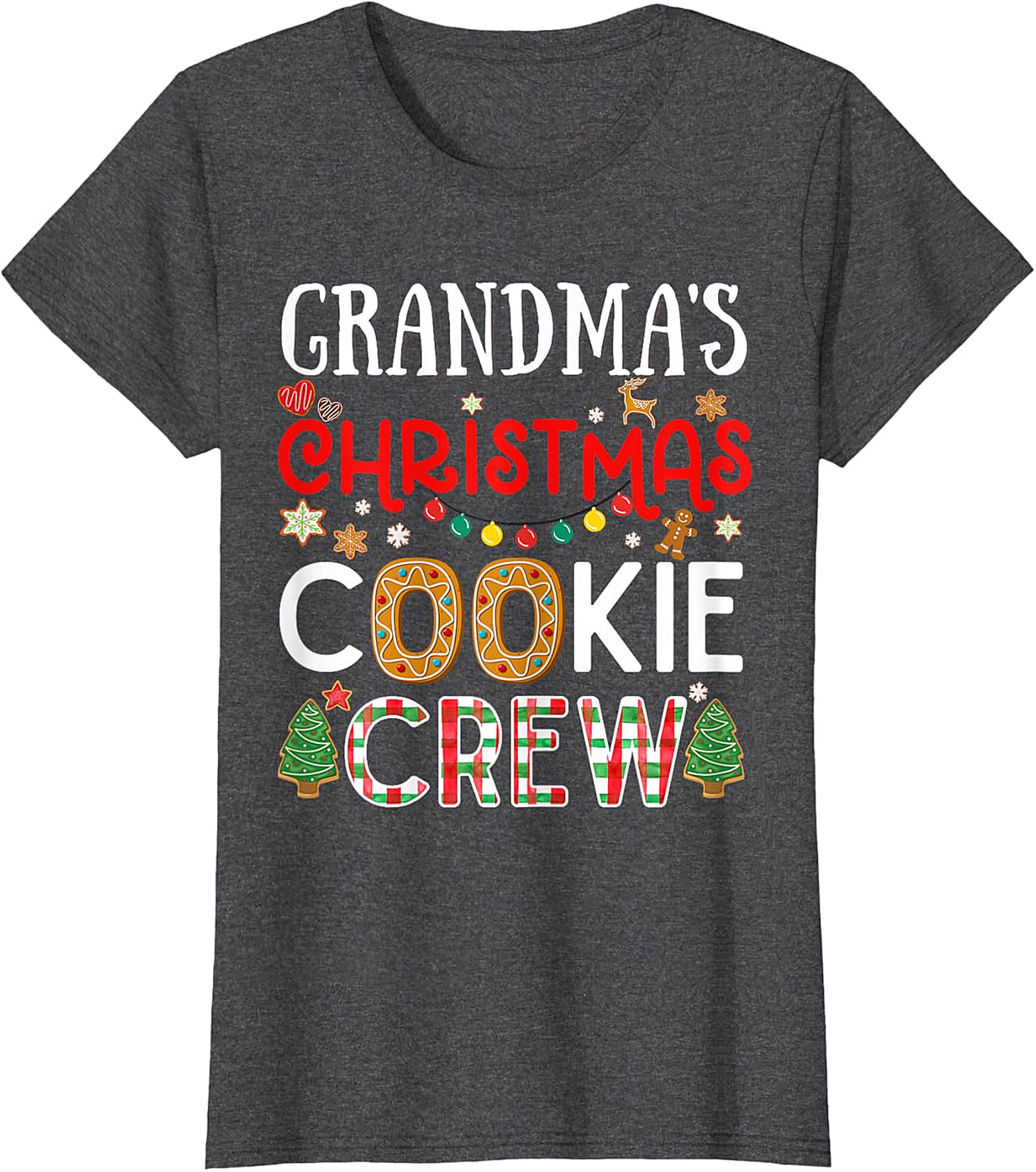 Grandma's Christmas Cookie Crew T-shirt | Festive Holiday Tee