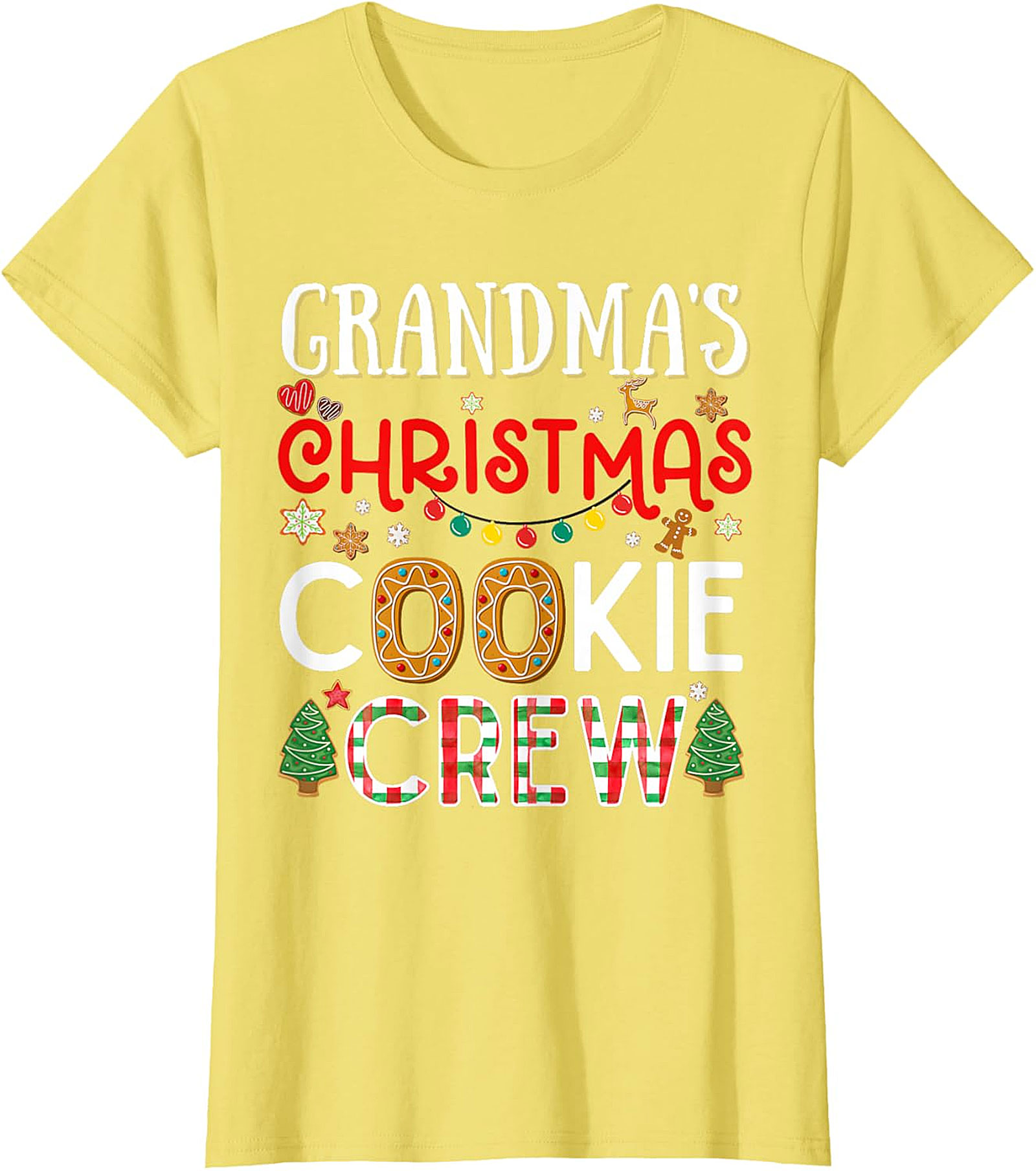 Grandma's Christmas Cookie Crew T-shirt | Festive Holiday Tee