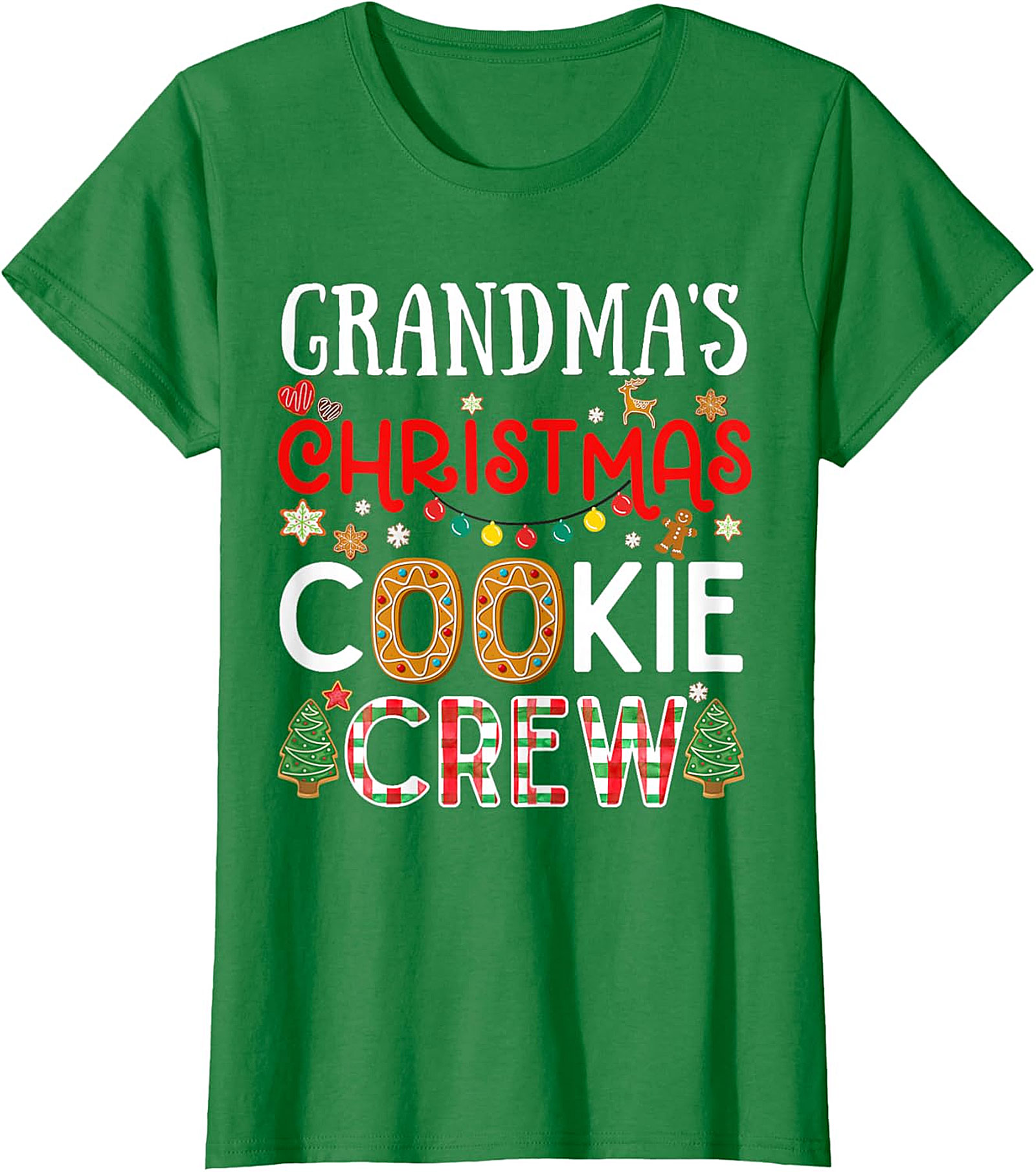 Grandma's Christmas Cookie Crew T-shirt | Festive Holiday Tee