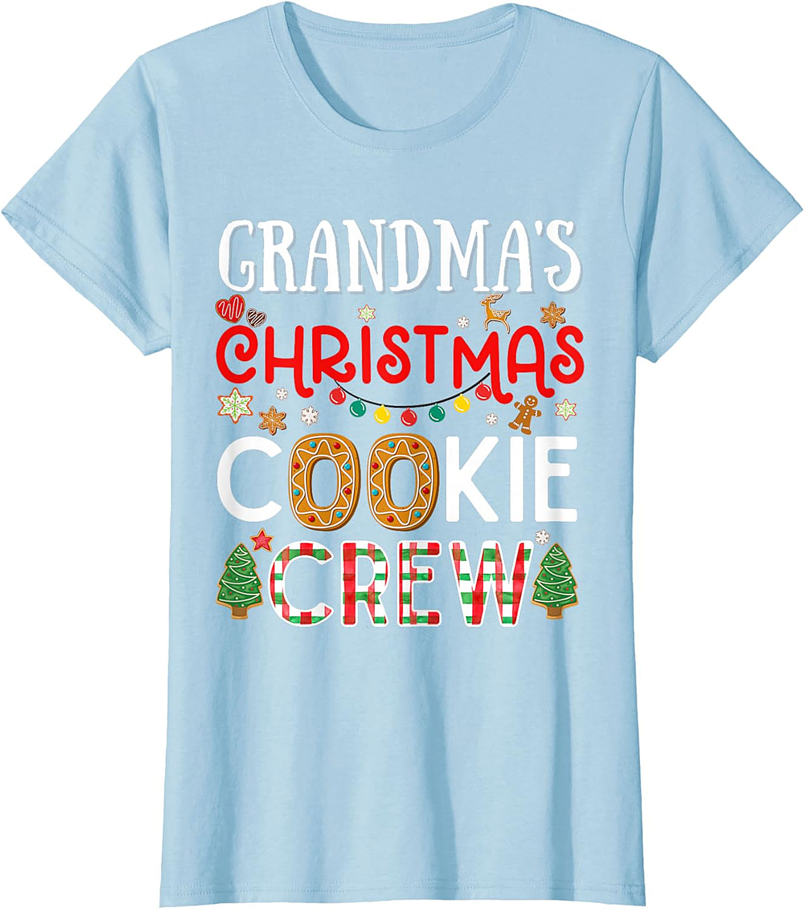 Grandma's Christmas Cookie Crew T-shirt | Festive Holiday Tee