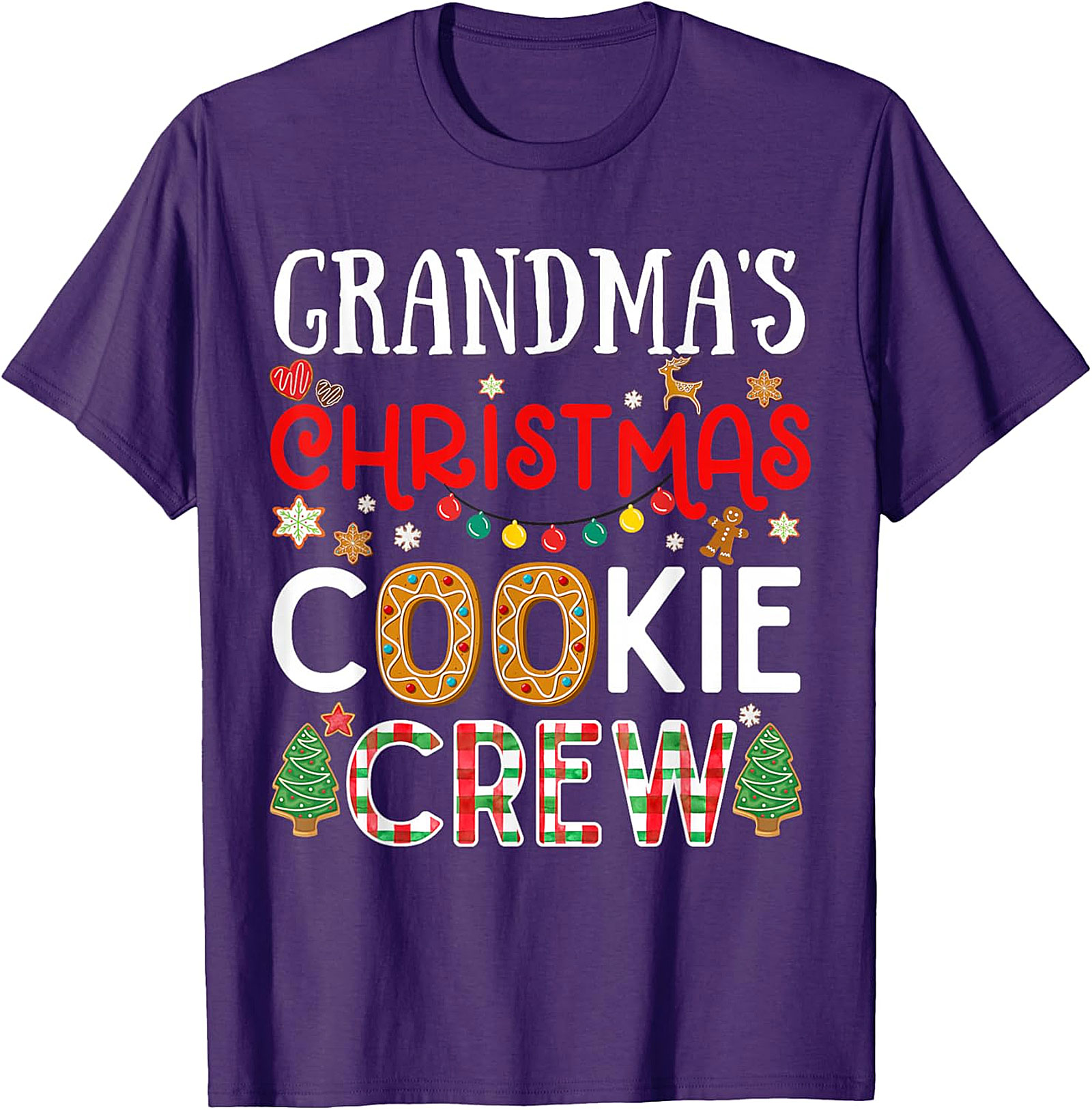 Grandma's Christmas Cookie Crew T-shirt | Festive Holiday Tee