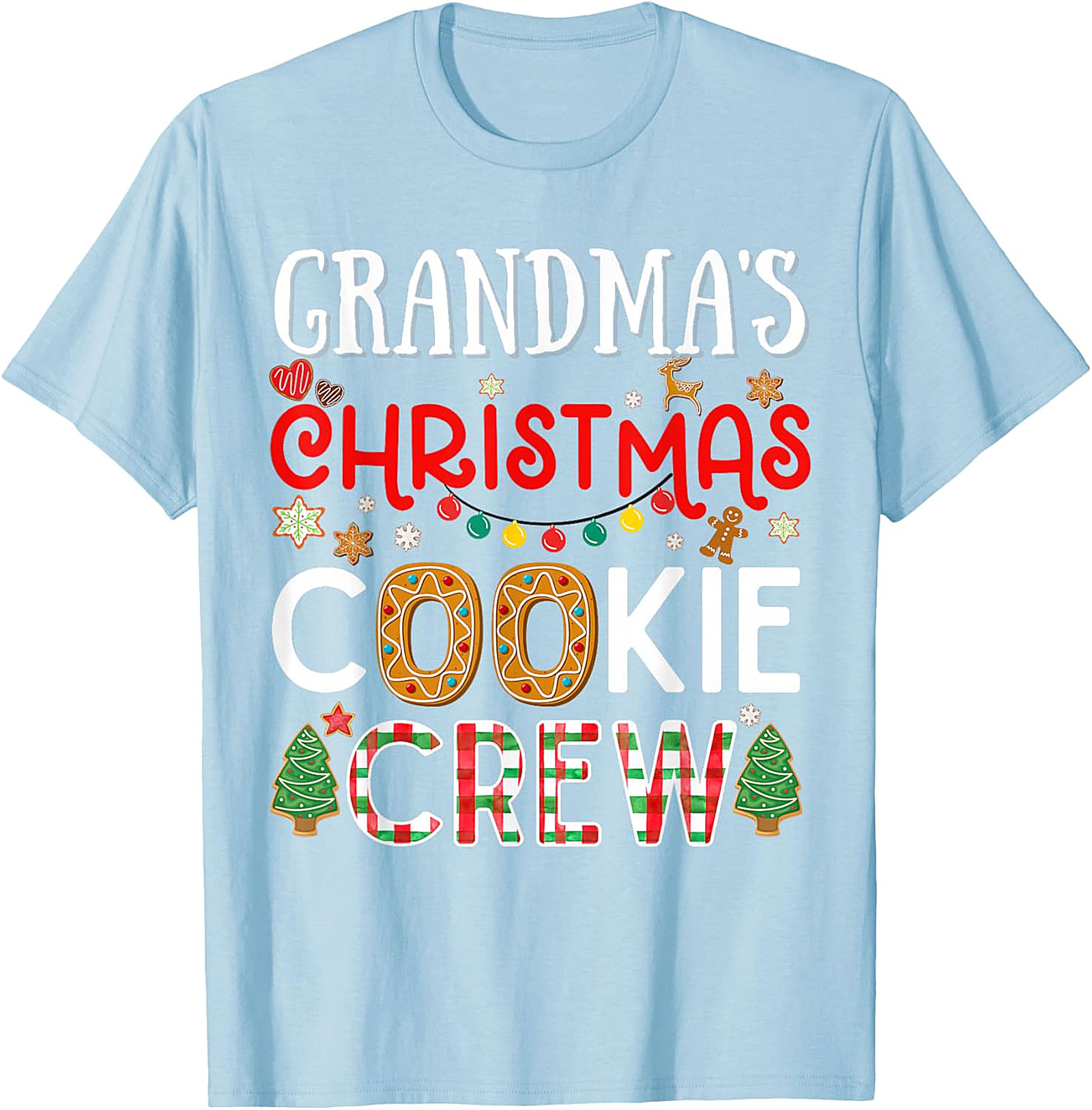 Grandma's Christmas Cookie Crew T-shirt | Festive Holiday Tee