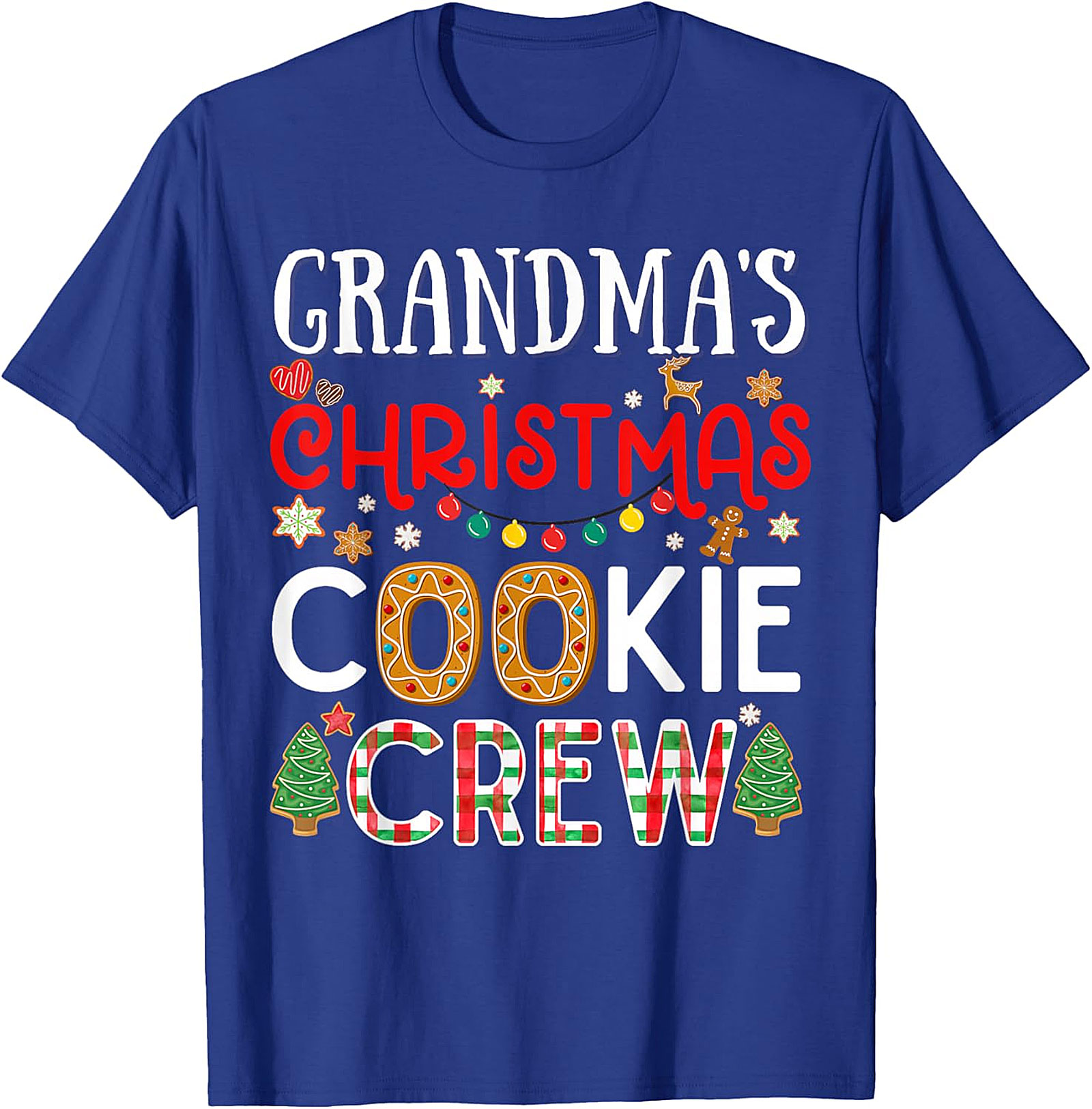 Grandma's Christmas Cookie Crew T-shirt | Festive Holiday Tee