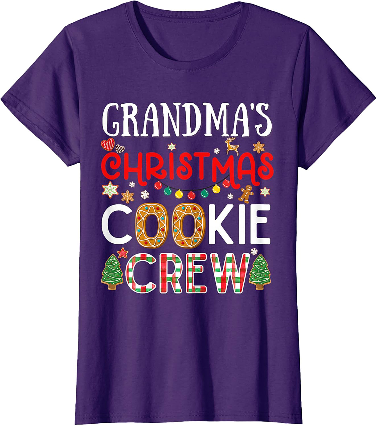 Grandma's Christmas Cookie Crew T-shirt | Festive Holiday Tee