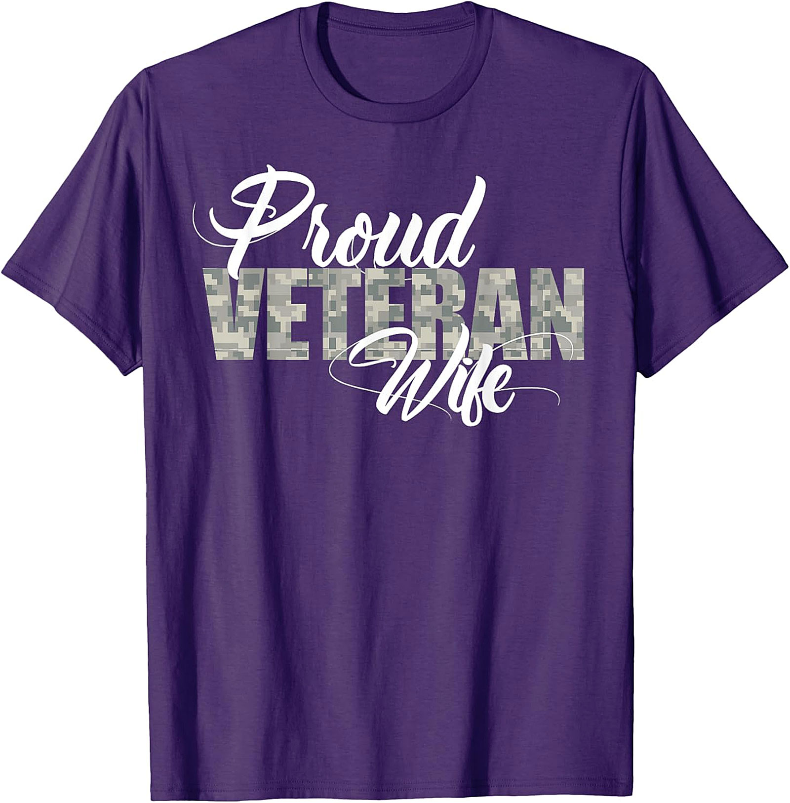 Proud Veteran Wife T-Shirt | Military Spouse Graphic Tee