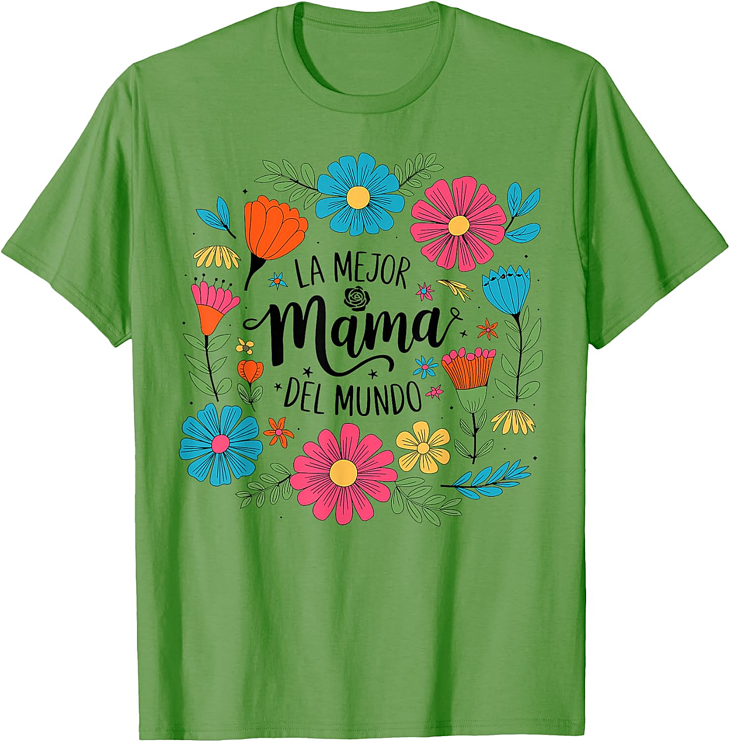  La Mejor Mamá Del Mundo T-shirt Floral Spanish Mom Tee