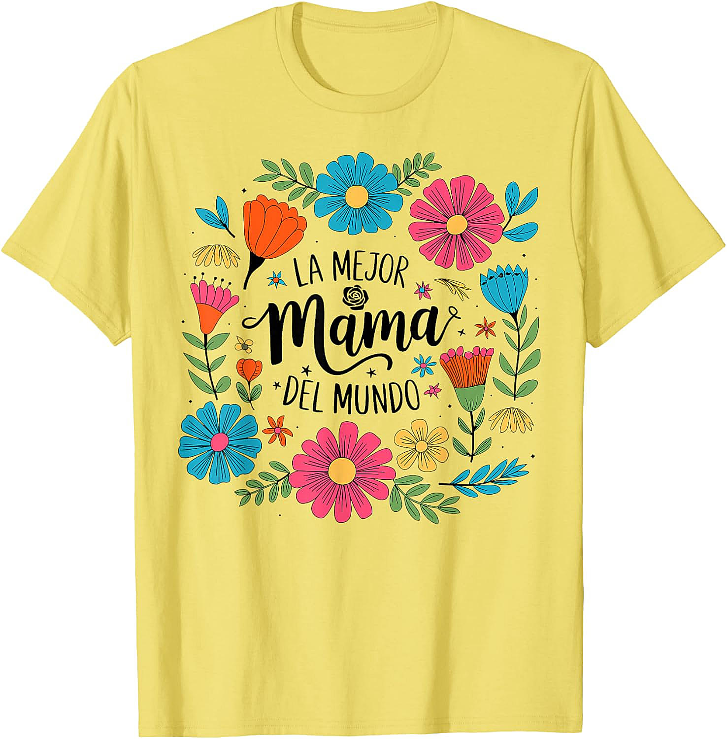  La Mejor Mamá Del Mundo T-shirt Floral Spanish Mom Tee