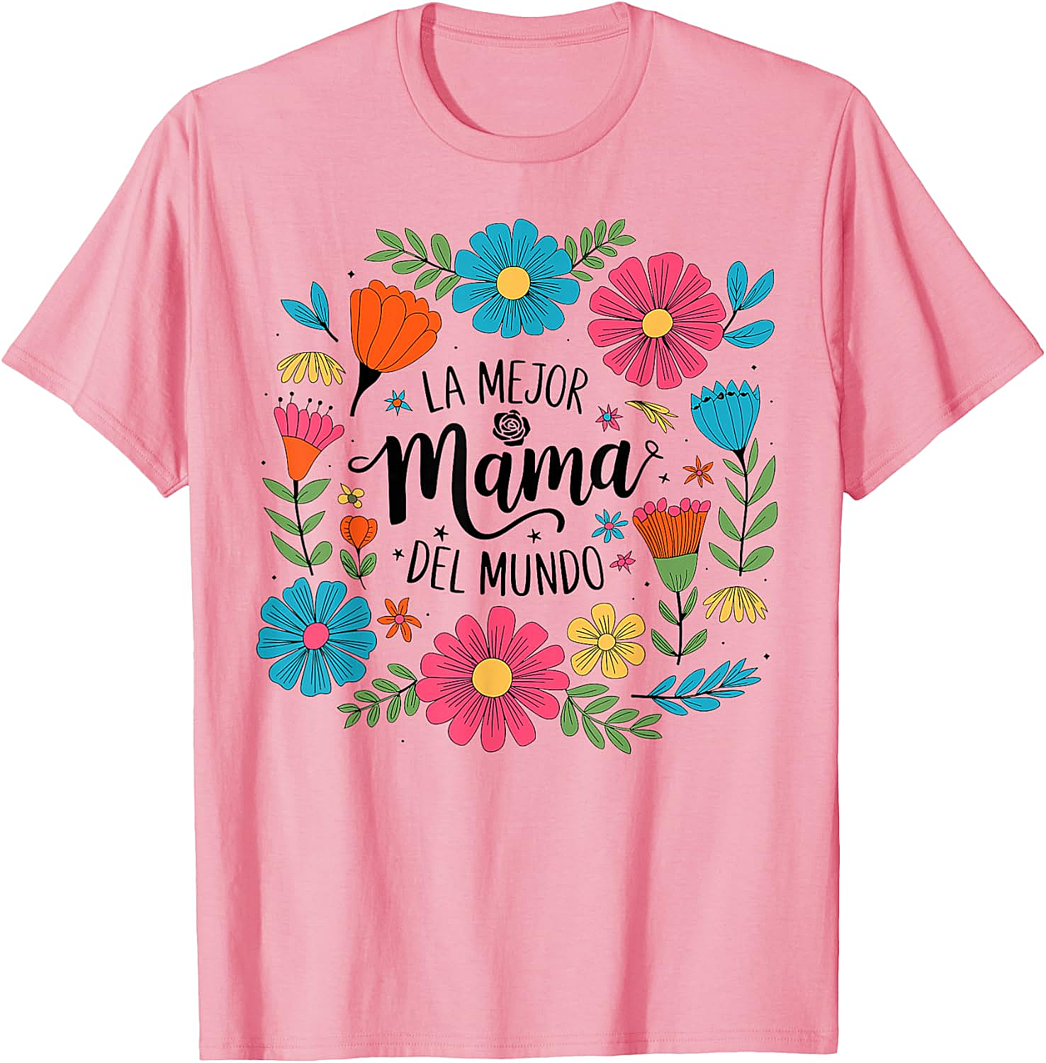  La Mejor Mamá Del Mundo T-shirt Floral Spanish Mom Tee