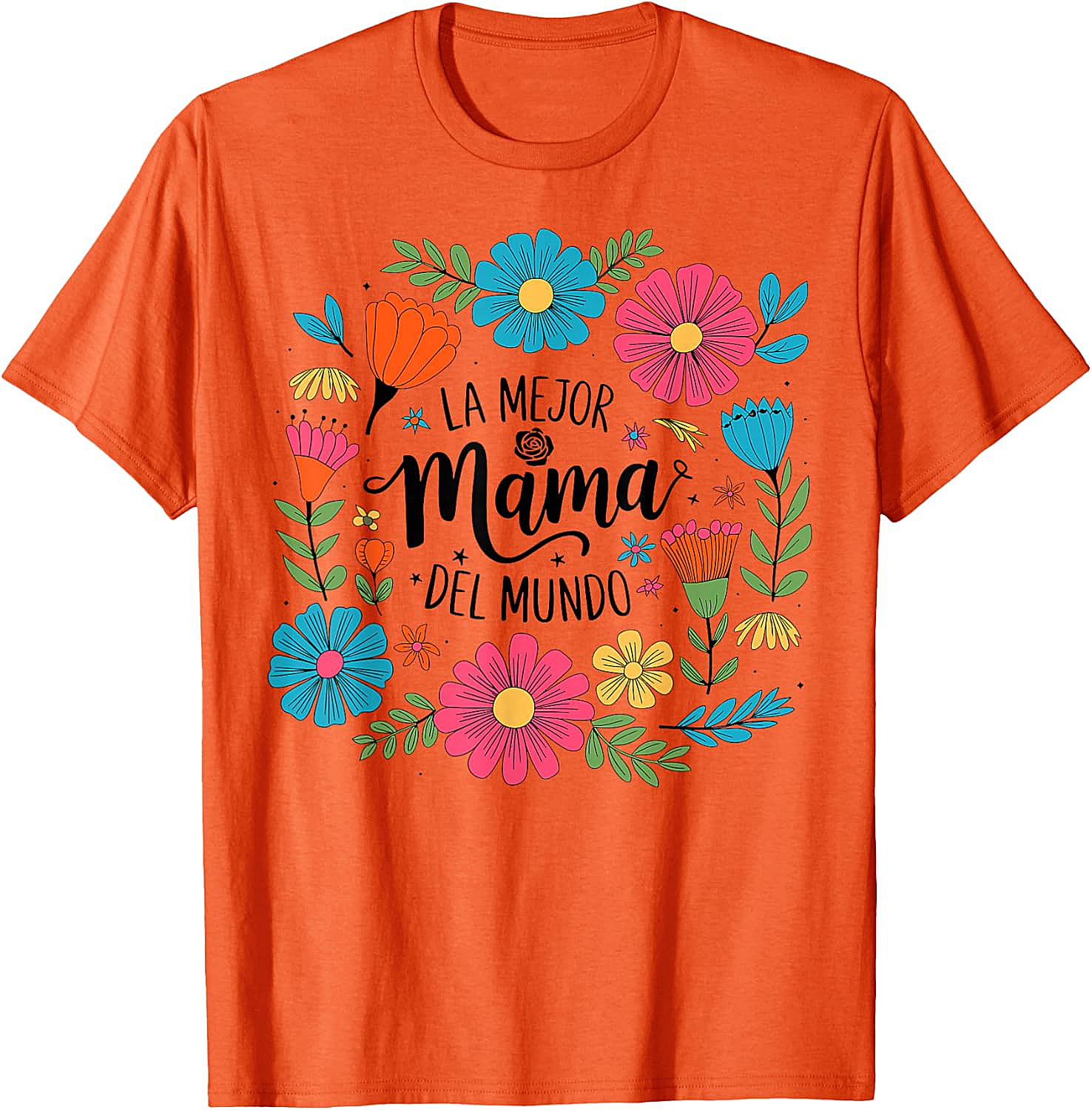  La Mejor Mamá Del Mundo T-shirt Floral Spanish Mom Tee