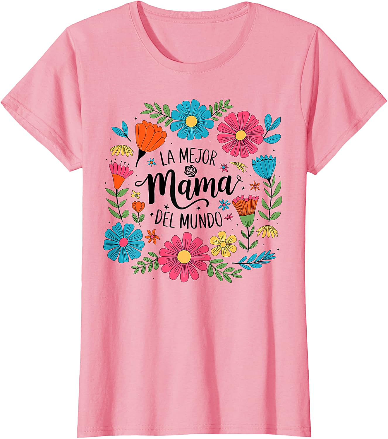  La Mejor Mamá Del Mundo T-shirt Floral Spanish Mom Tee