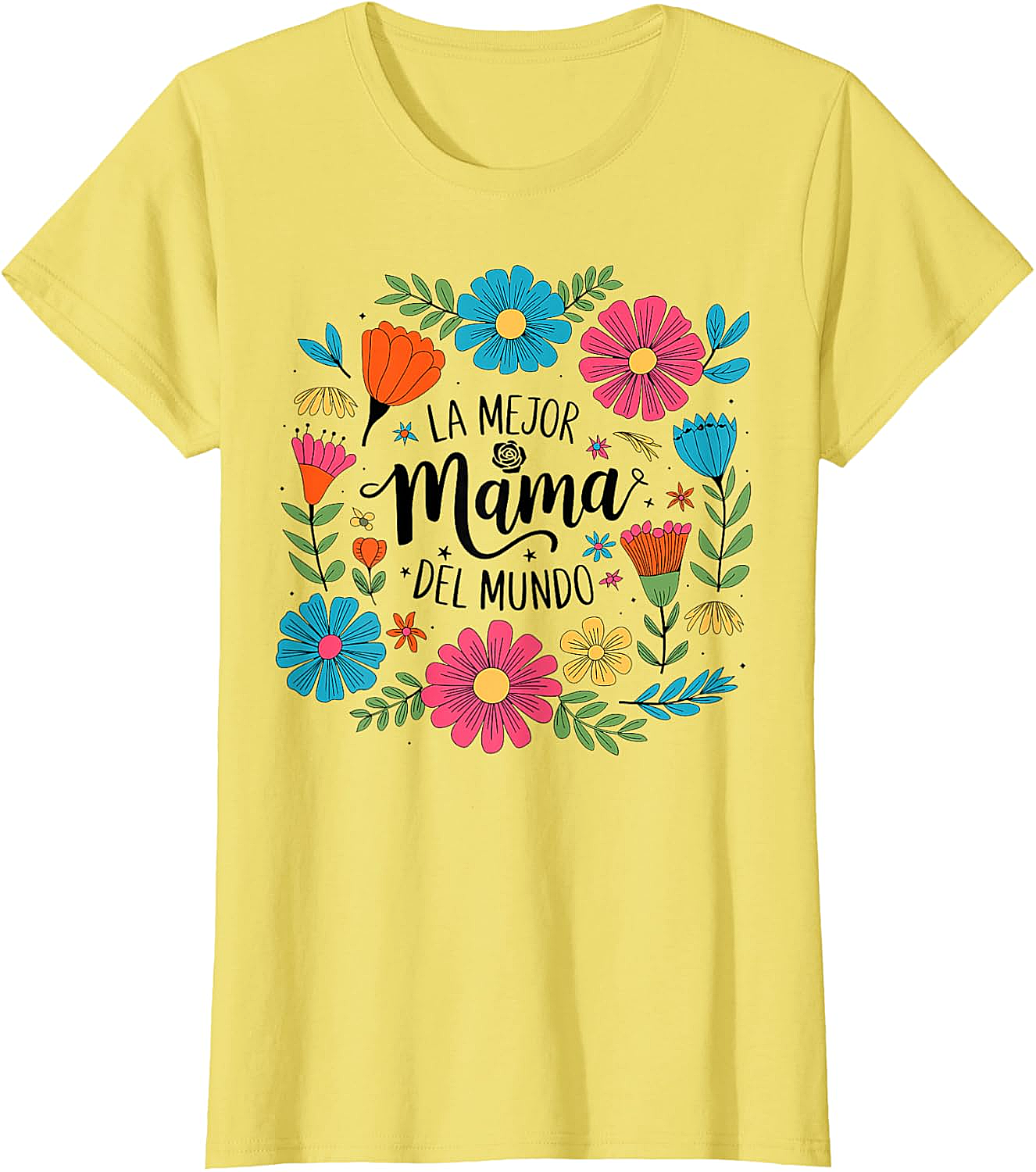  La Mejor Mamá Del Mundo T-shirt Floral Spanish Mom Tee