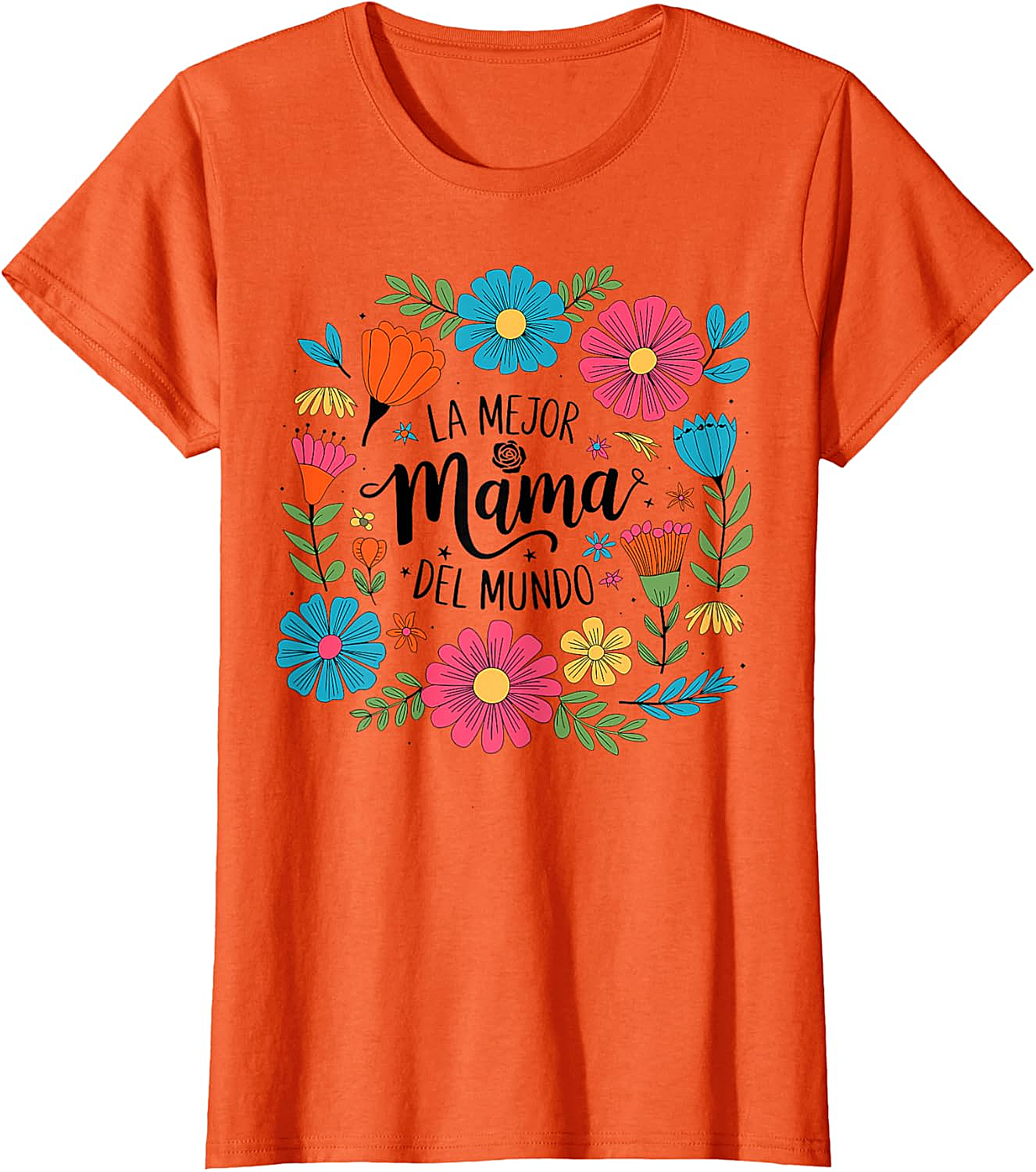  La Mejor Mamá Del Mundo T-shirt Floral Spanish Mom Tee