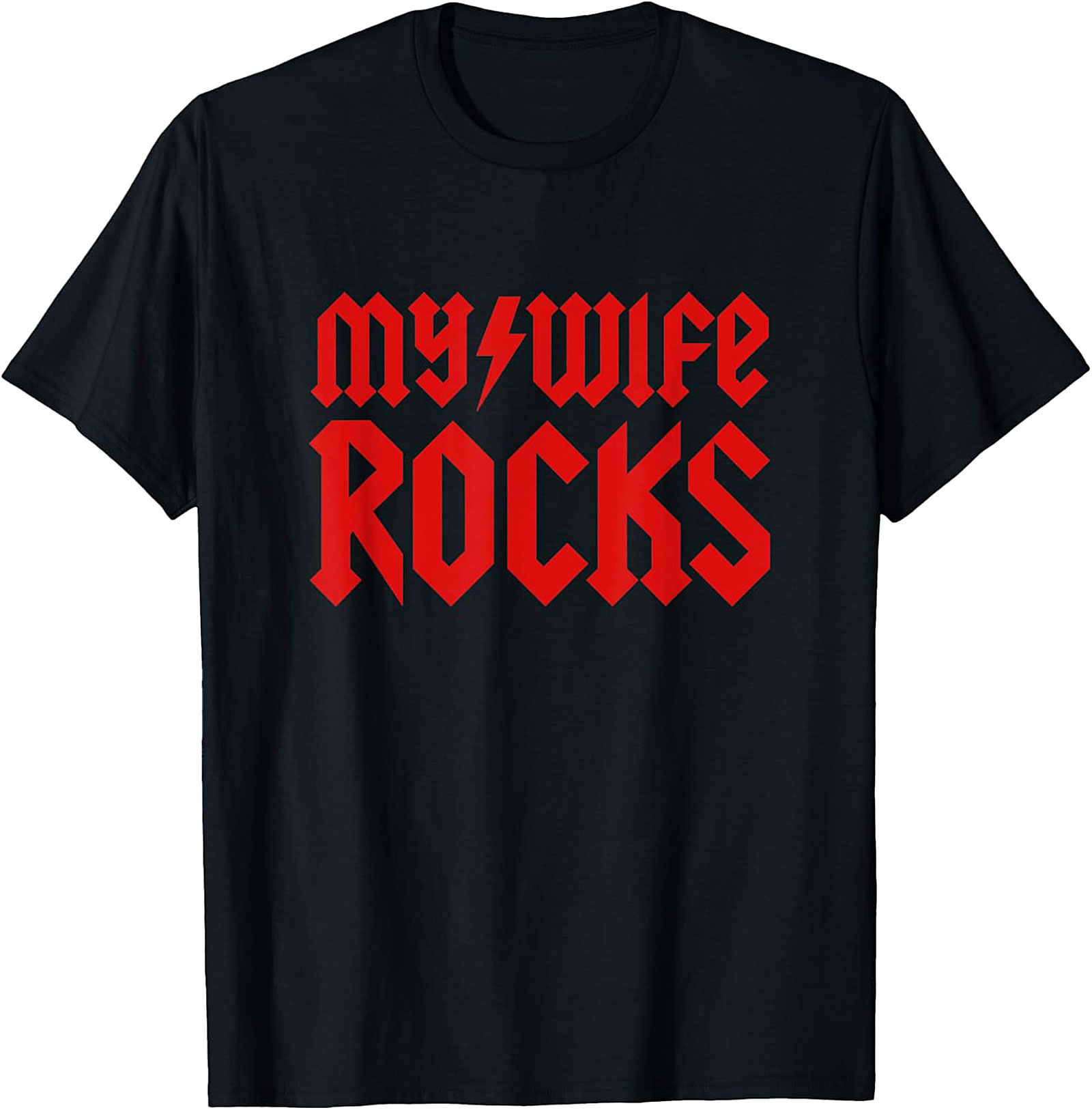 My Wife Rocks T-shirt | Funny Rock Band Style Husband Tee