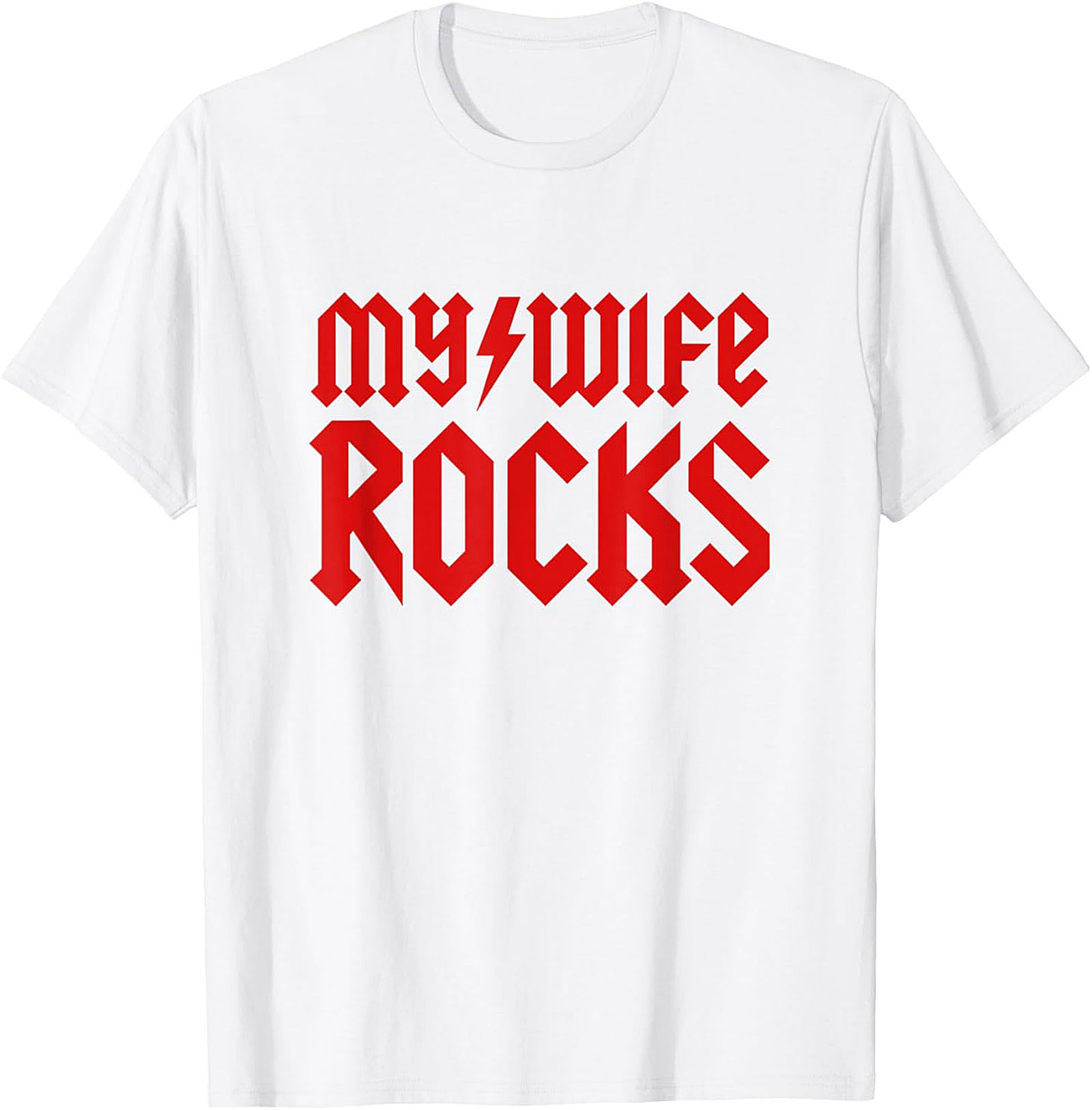 My Wife Rocks T-shirt | Funny Rock Band Style Husband Tee