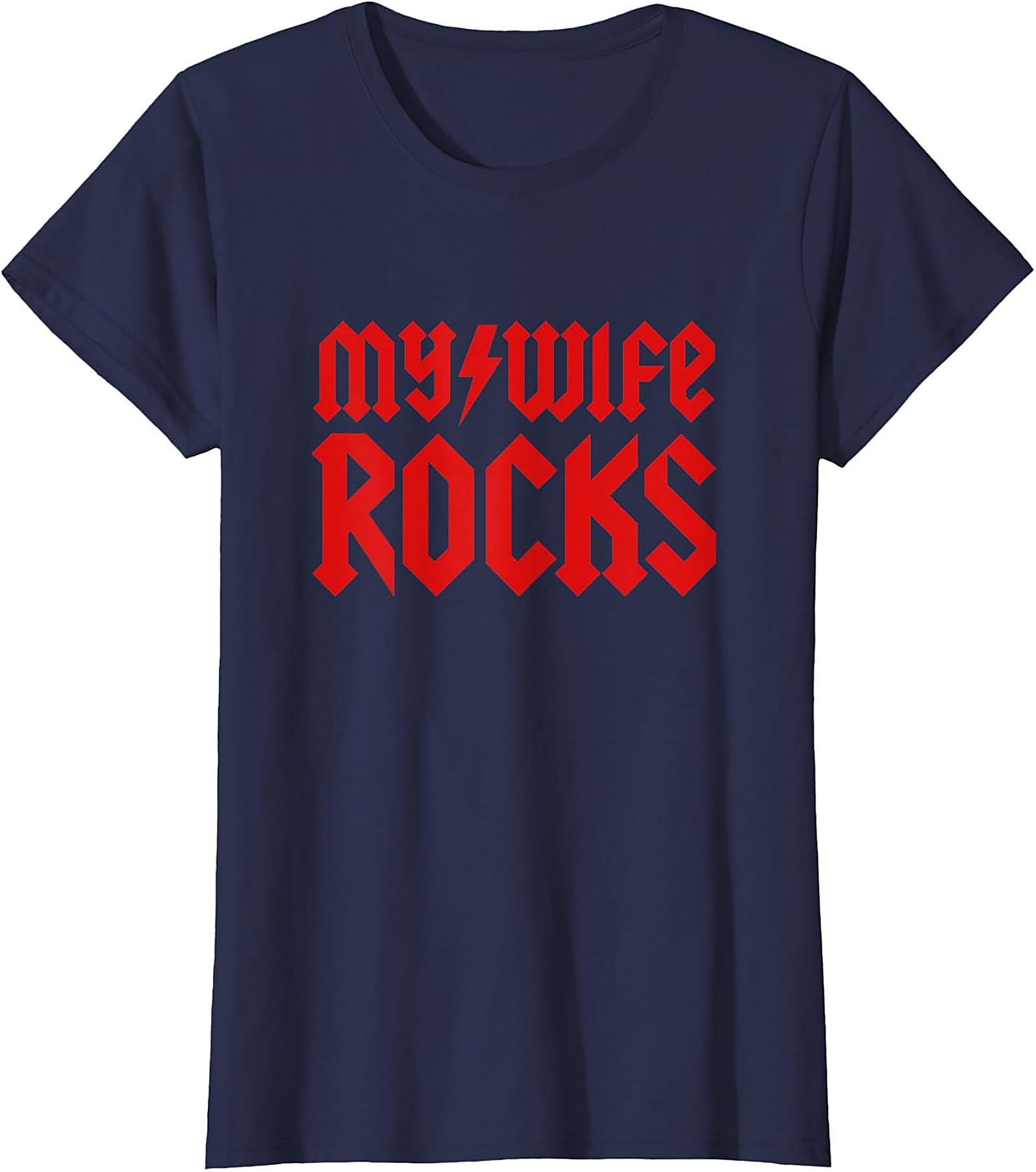 My Wife Rocks T-shirt | Funny Rock Band Style Husband Tee