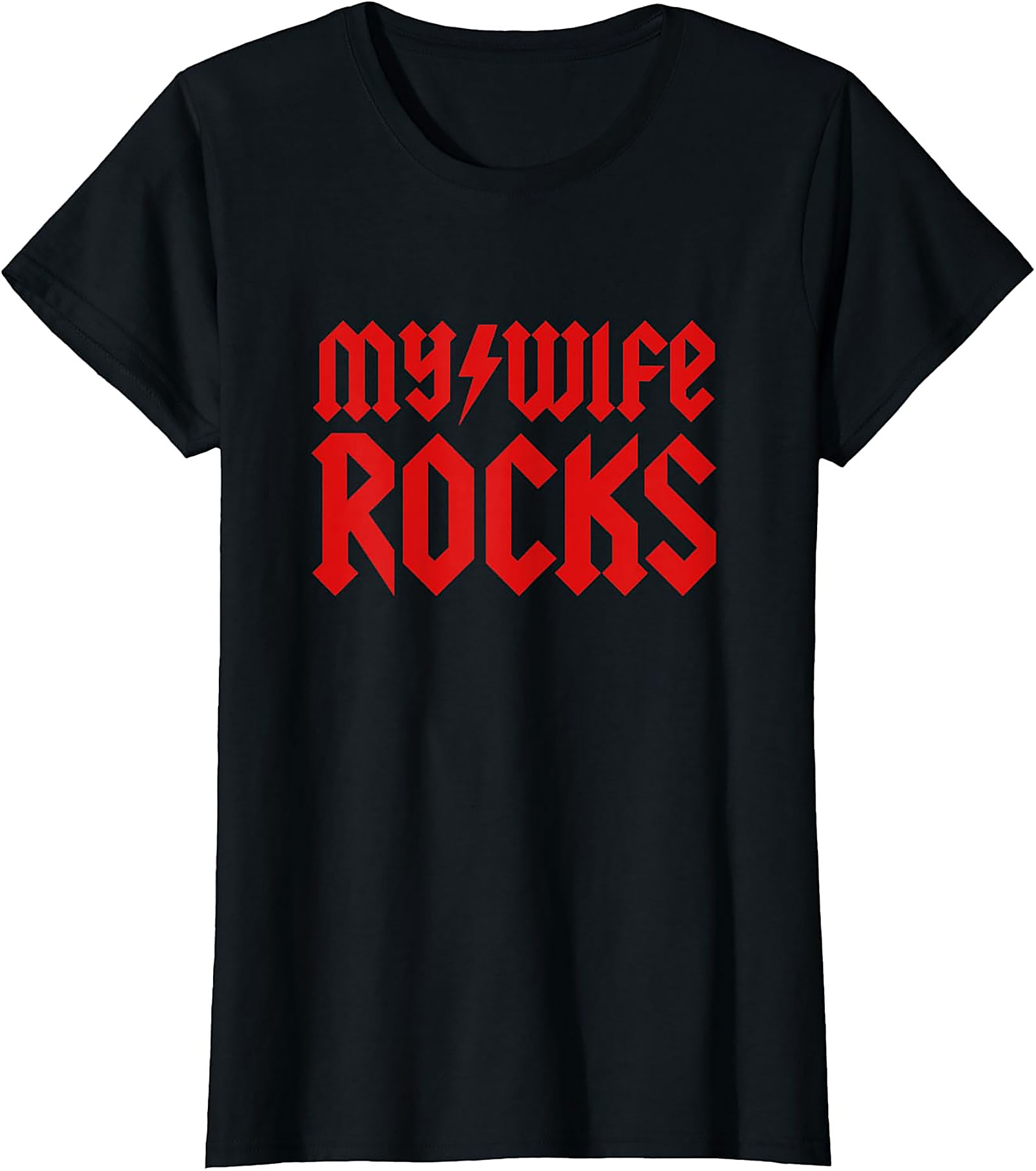 My Wife Rocks T-shirt | Funny Rock Band Style Husband Tee