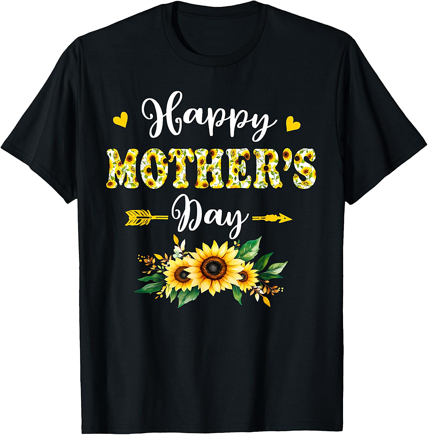 Sunflower Happy Mother's Day T-Shirt Floral Mom Gift Tee