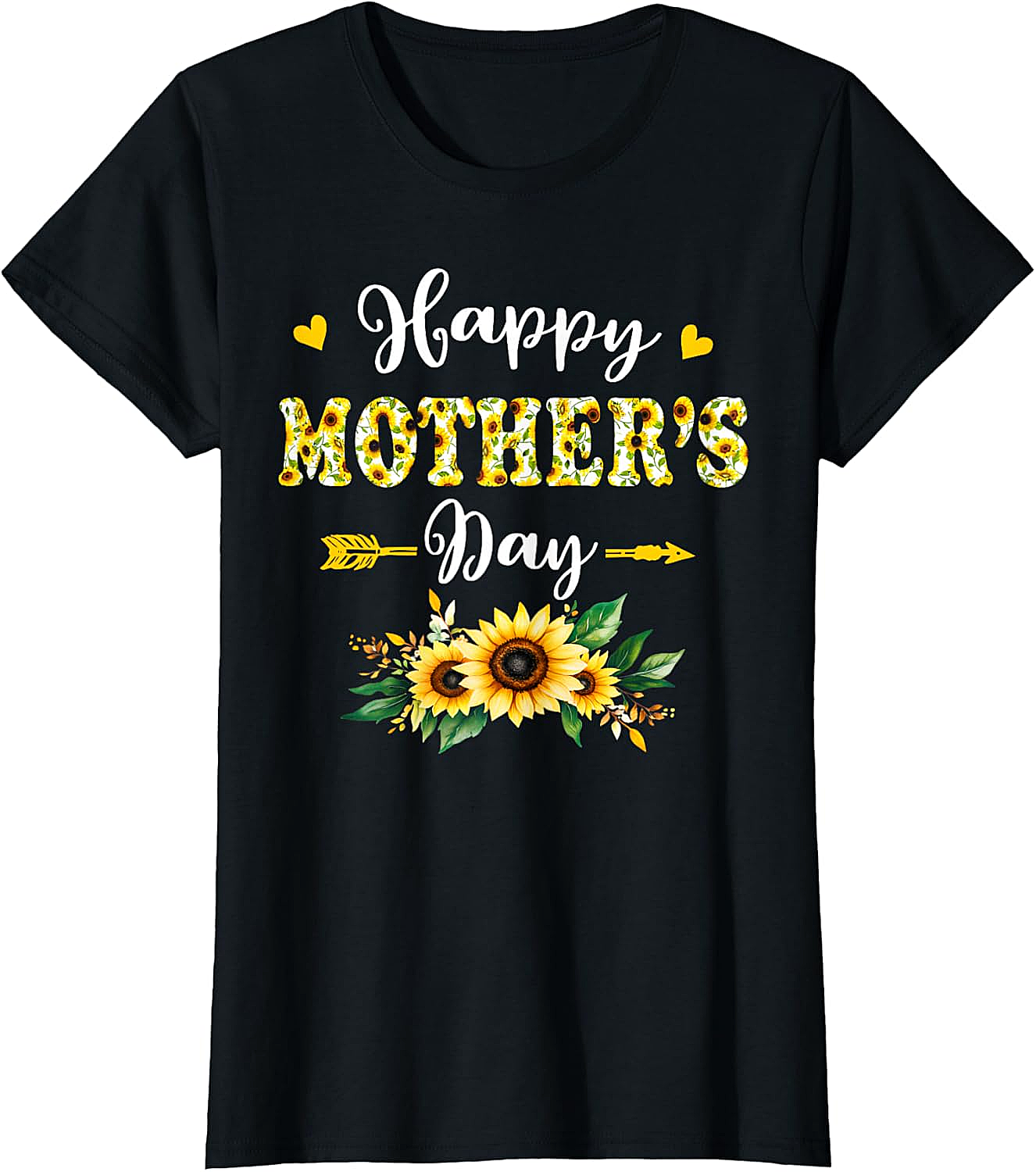 Sunflower Happy Mother's Day T-Shirt Floral Mom Gift Tee
