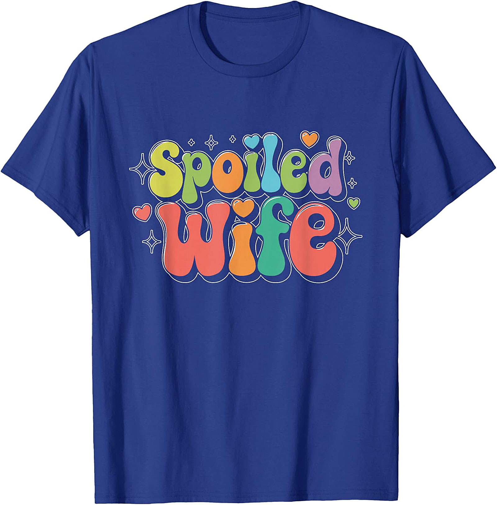 Retro Spoiled Wife T-Shirt | Funny Graphic Tee for Her